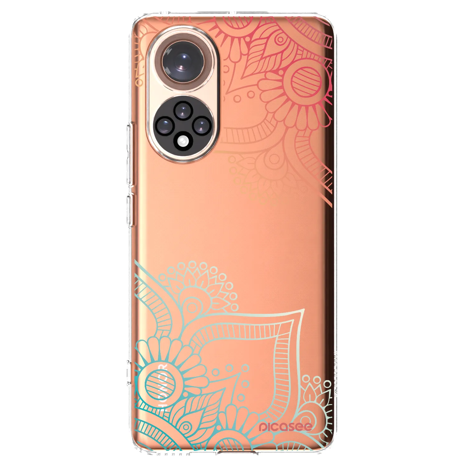 Picasee husă transparentă din silicon pentru Honor 50 5G - Flowers pattern