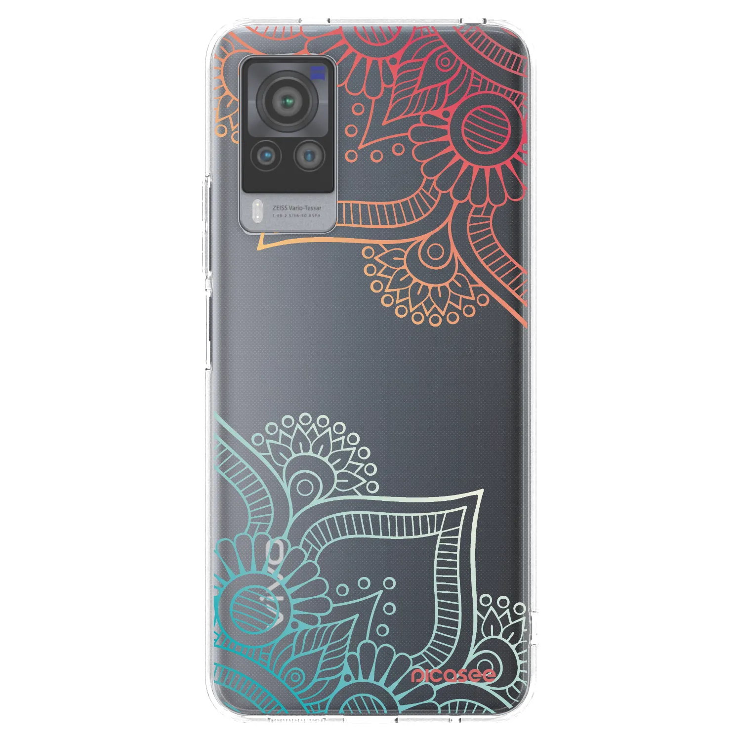 Picasee husă transparentă din silicon pentru Vivo X60 Pro 5G - Flowers pattern