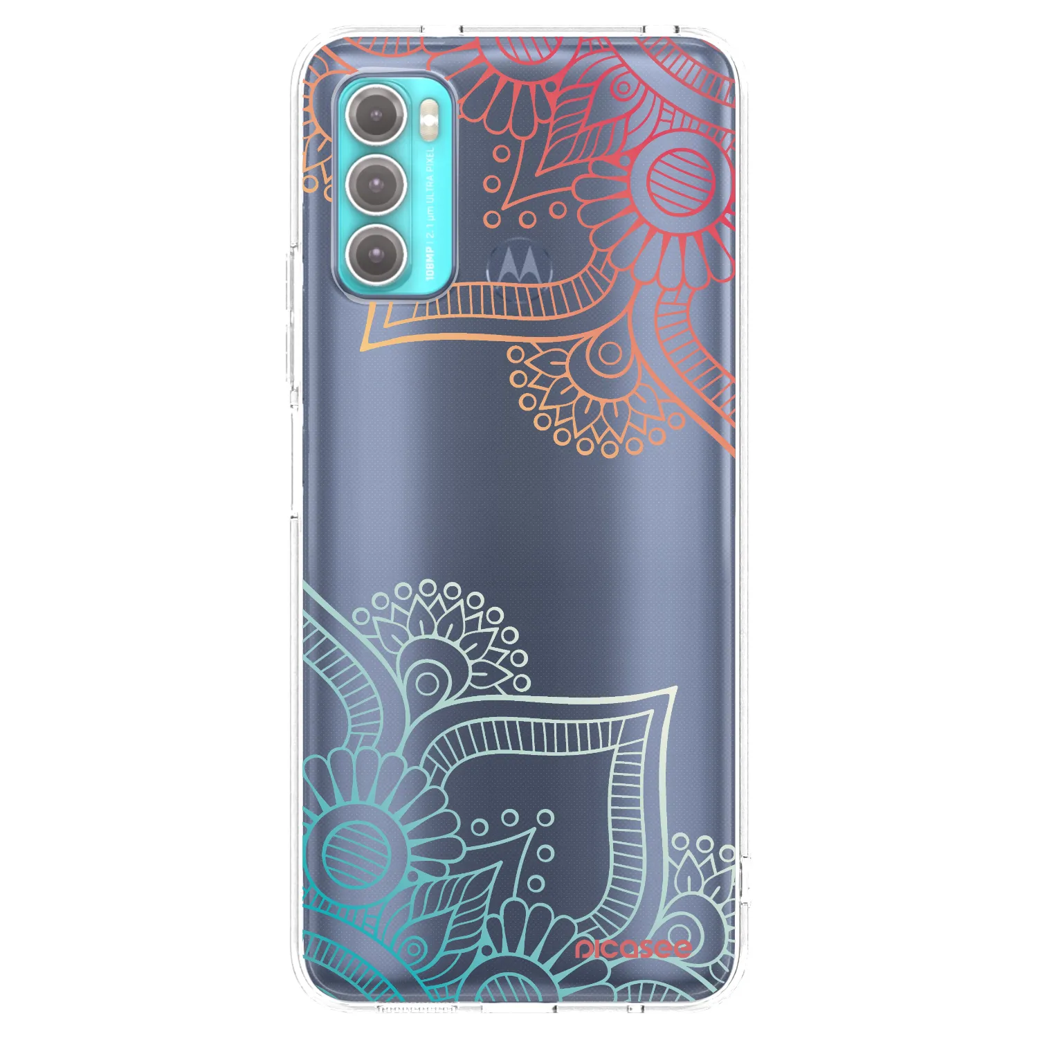 Picasee husă transparentă din silicon pentru Motorola Moto G60 - Flowers pattern