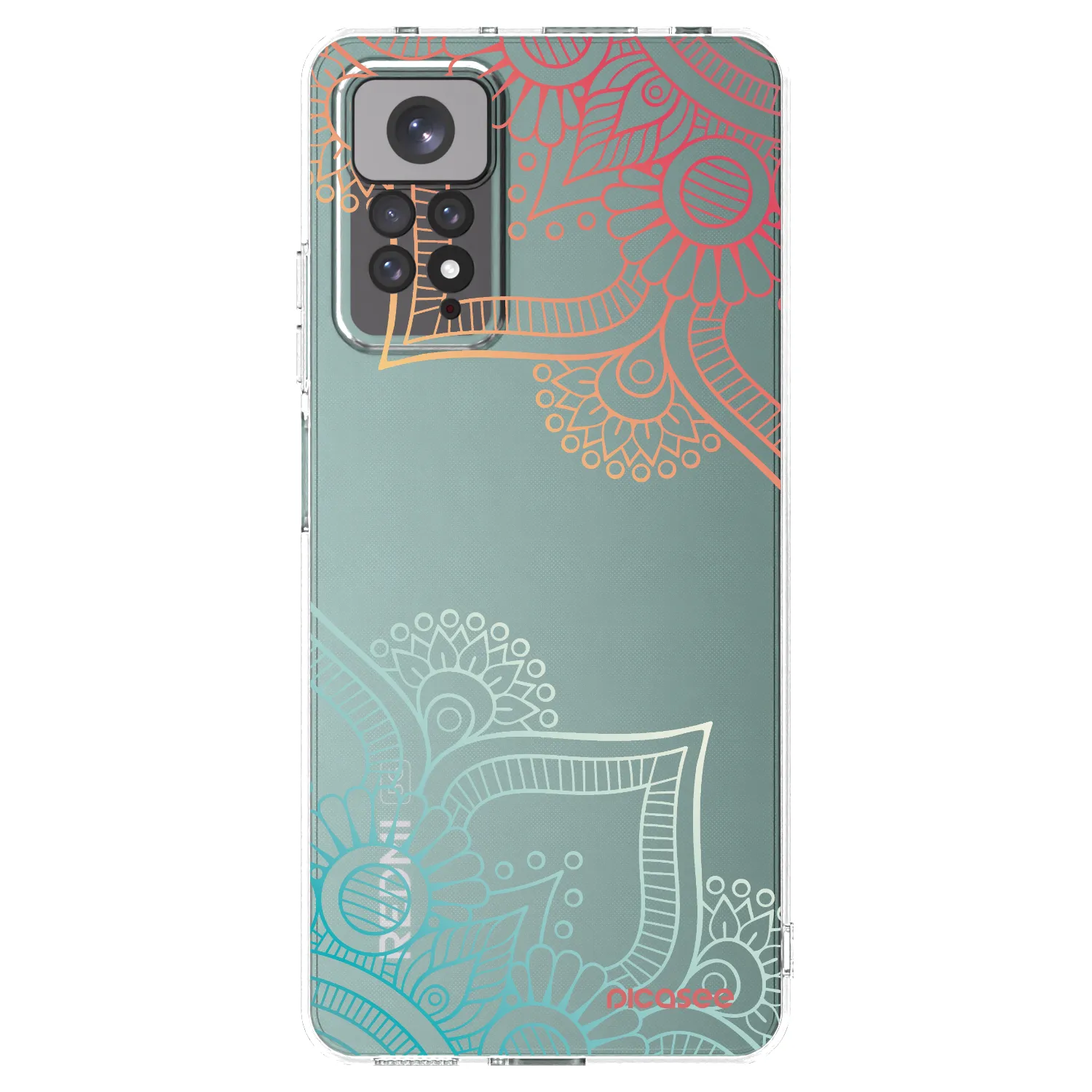 Picasee husă transparentă din silicon pentru Xiaomi Redmi Note 11S 4G - Flowers pattern