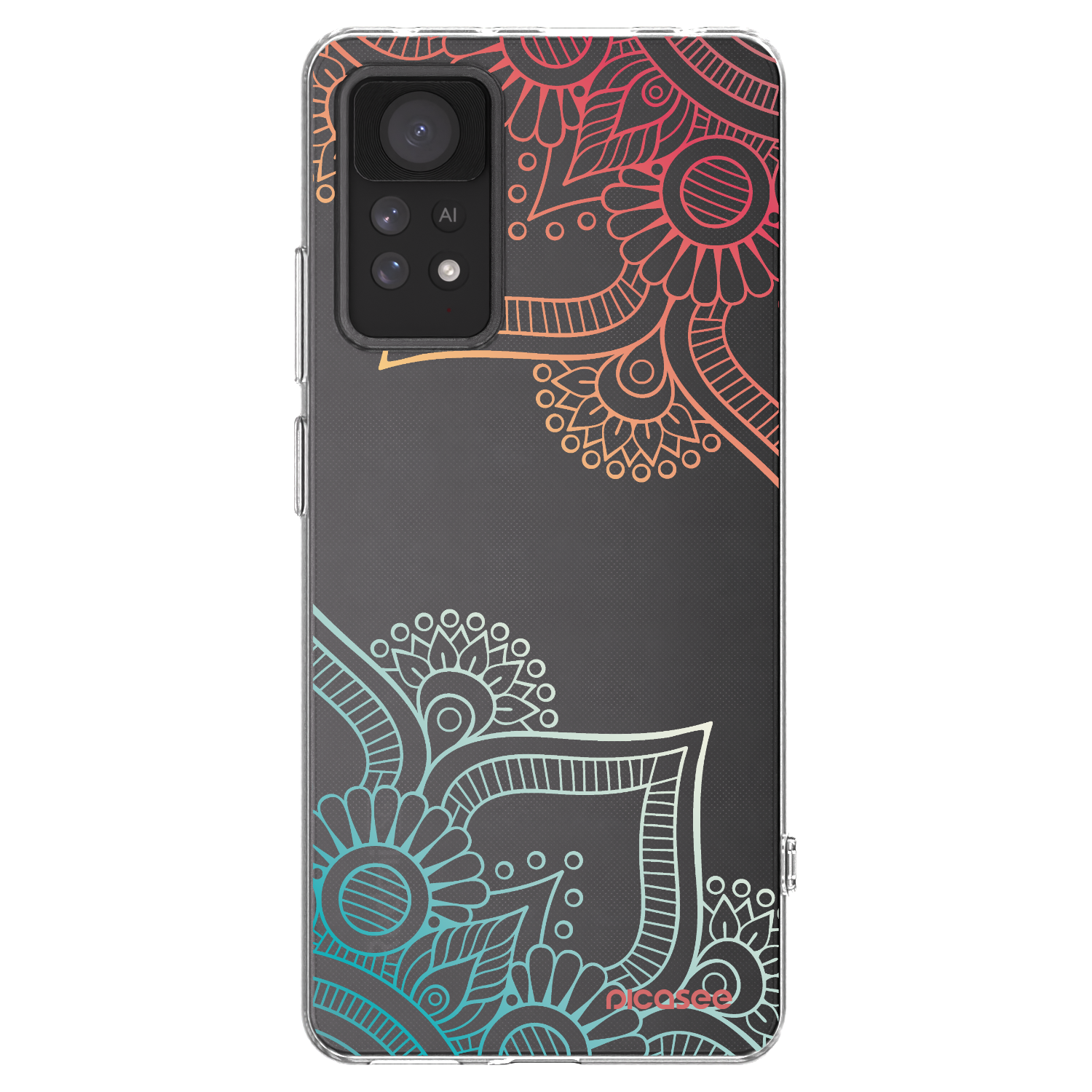 Picasee husă transparentă din silicon pentru Xiaomi Redmi Note 11 Pro - Flowers pattern