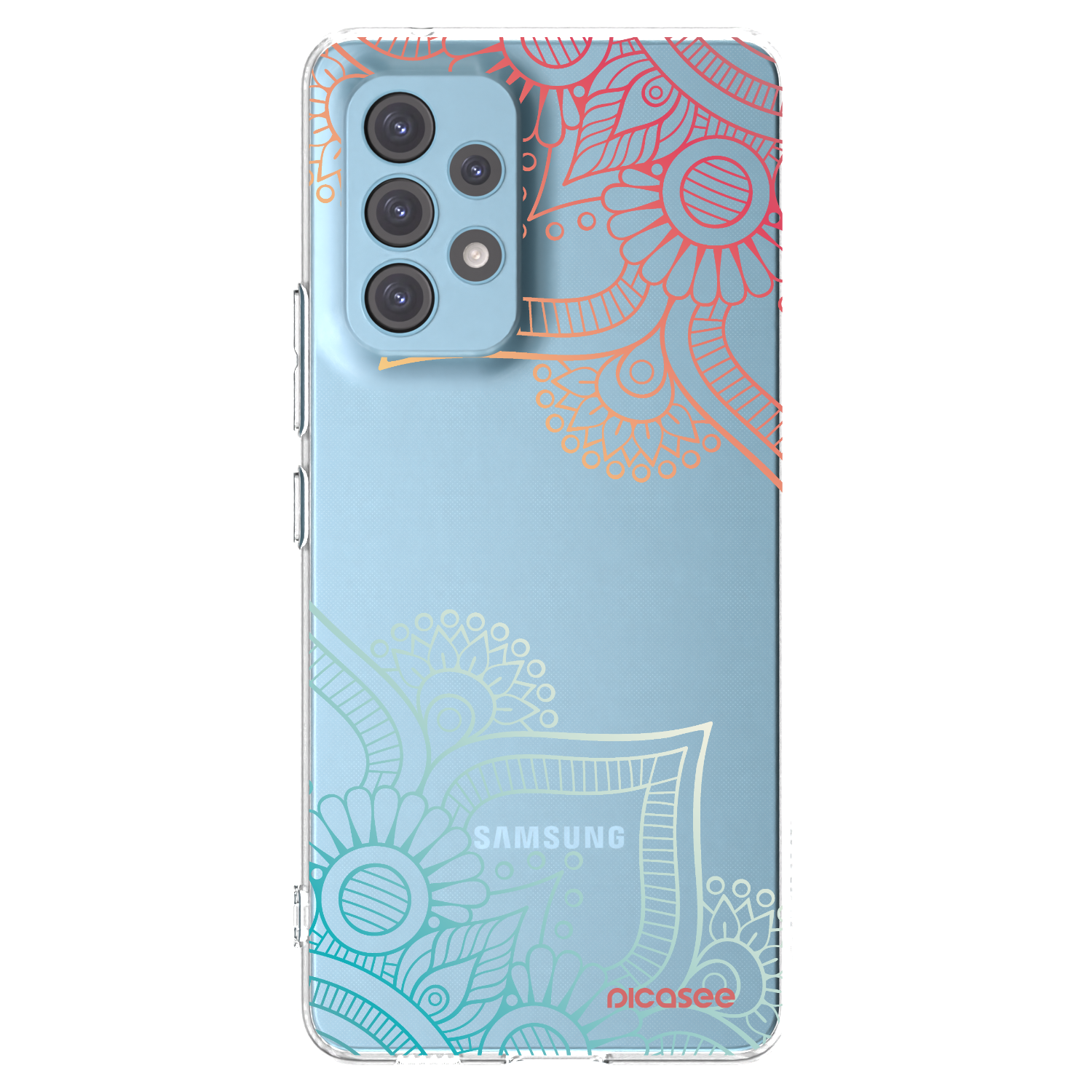 Picasee husă transparentă din silicon pentru Samsung Galaxy A53 5G A536 - Flowers pattern