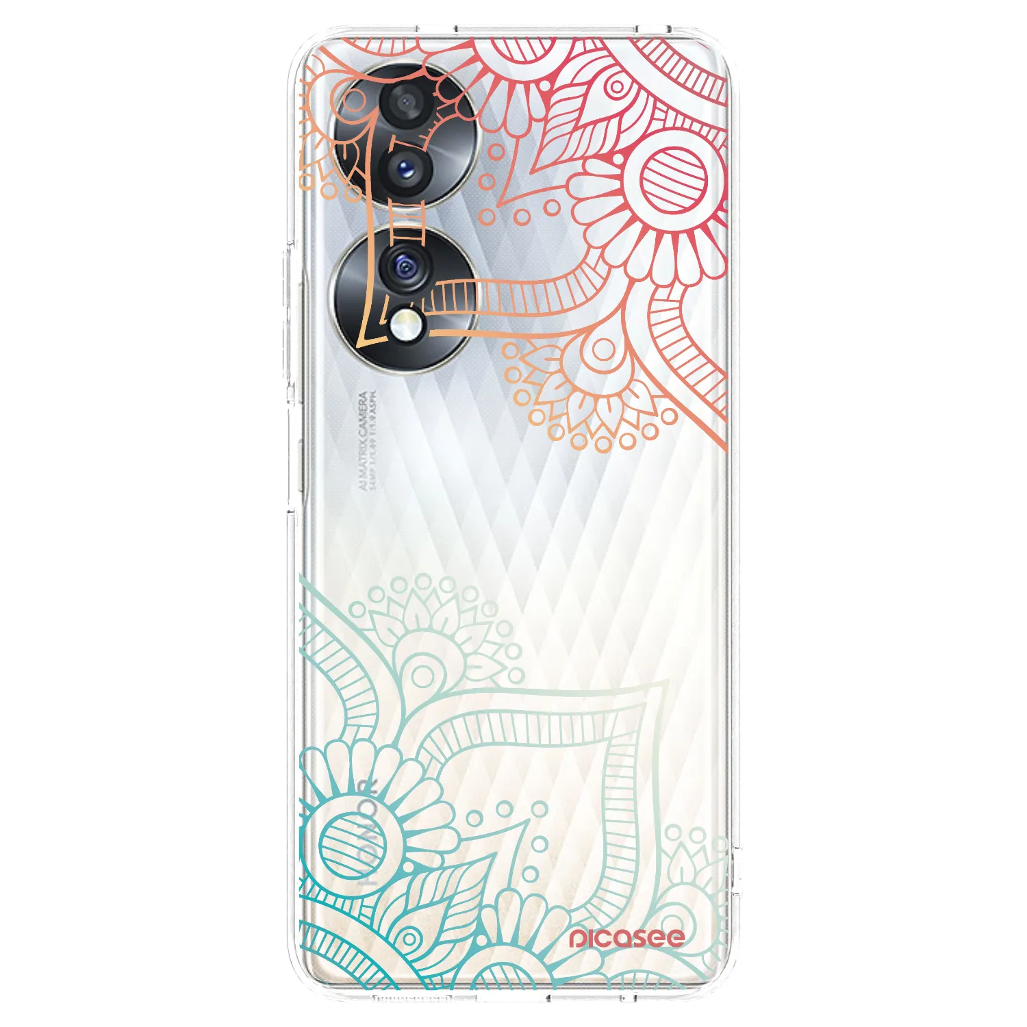Picasee husă transparentă din silicon pentru Honor 70 - Flowers pattern