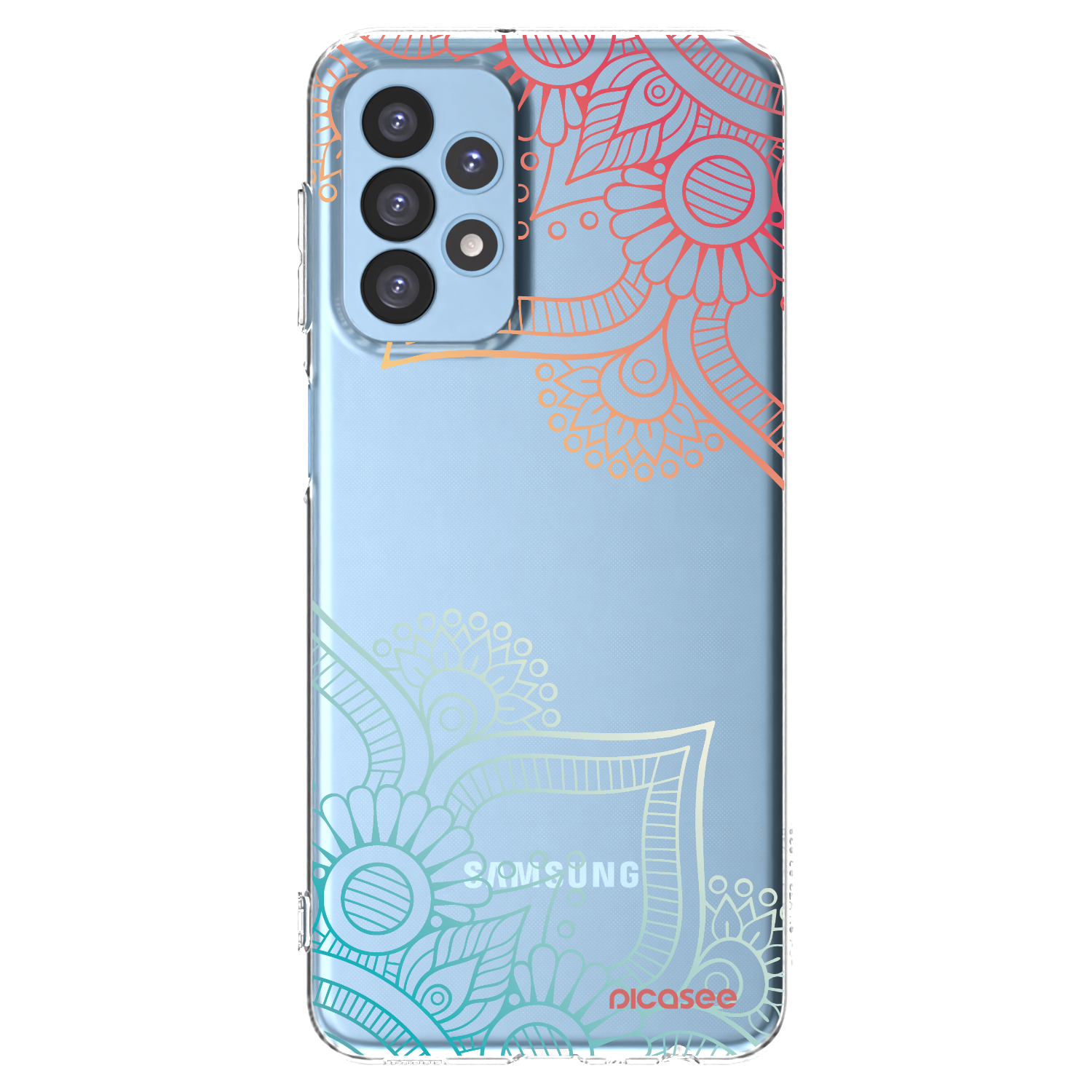 Picasee husă transparentă din silicon pentru Samsung Galaxy A23 A235F 4G - Flowers pattern