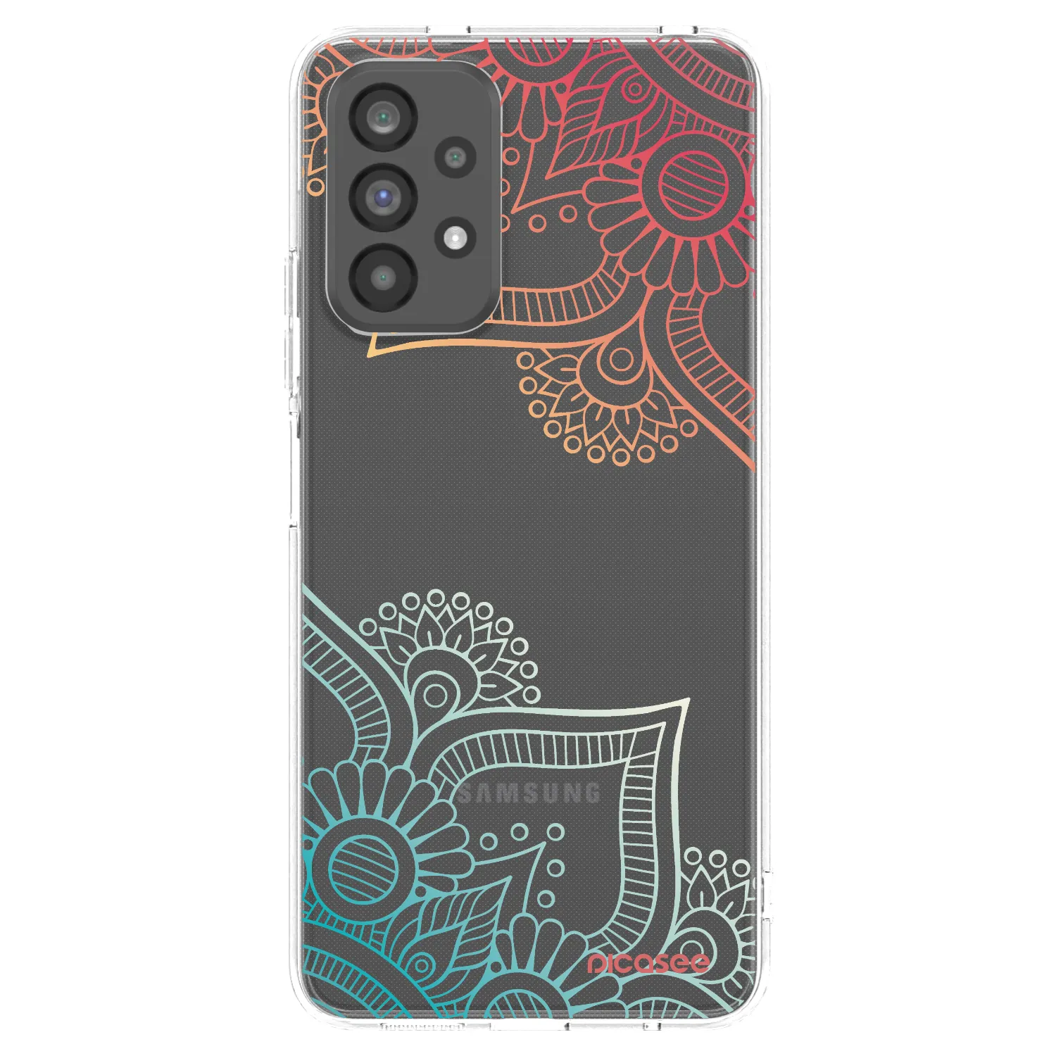 Picasee husă transparentă din silicon pentru Samsung Galaxy A73 5G - Flowers pattern