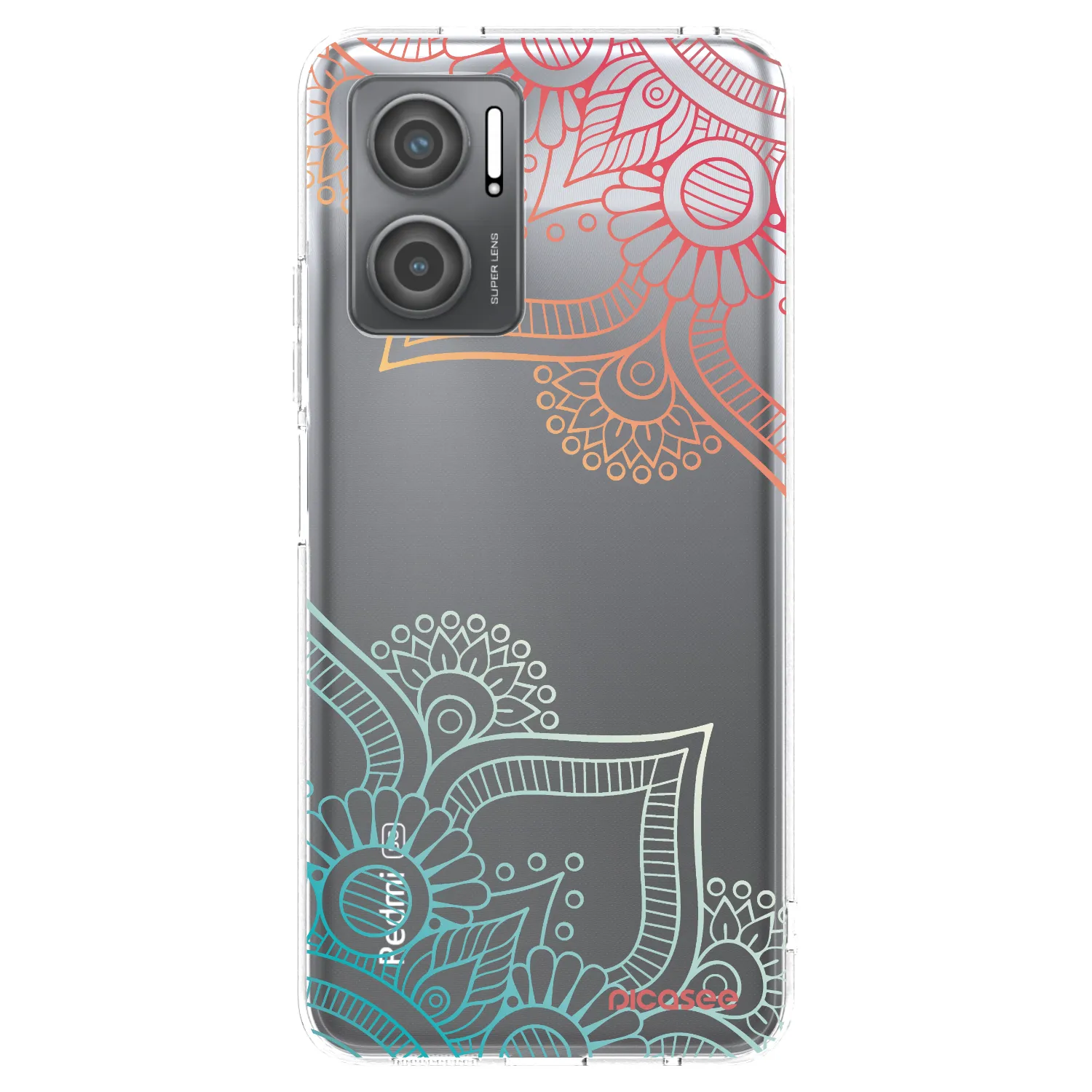 Picasee husă transparentă din silicon pentru Xiaomi Redmi 10 5G - Flowers pattern