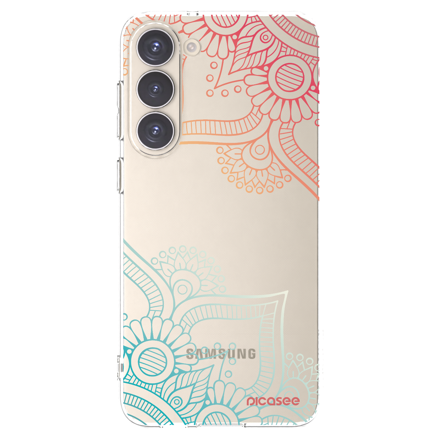Picasee husă transparentă din silicon pentru Samsung Galaxy S23+ 5G - Flowers pattern