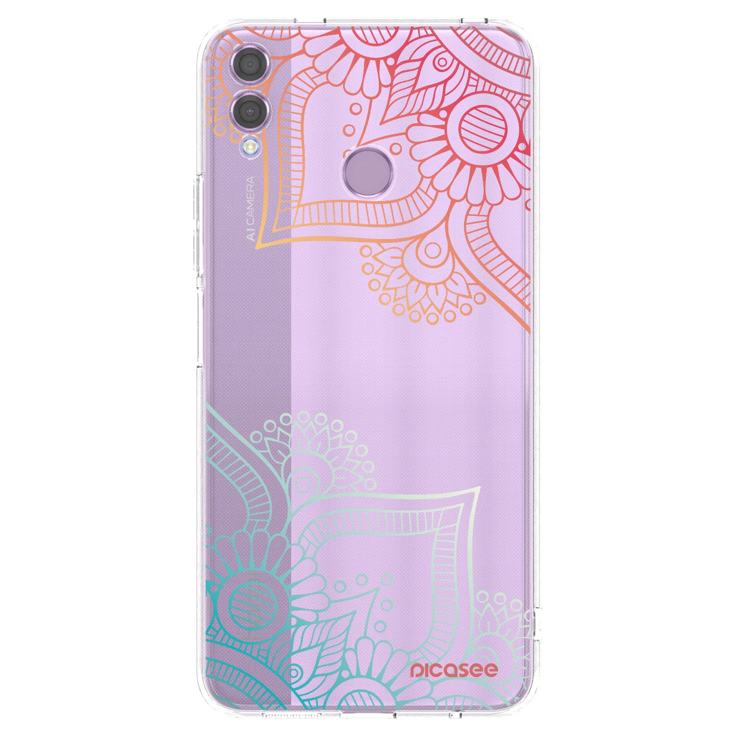 Picasee husă transparentă din silicon pentru Honor 8X - Flowers pattern