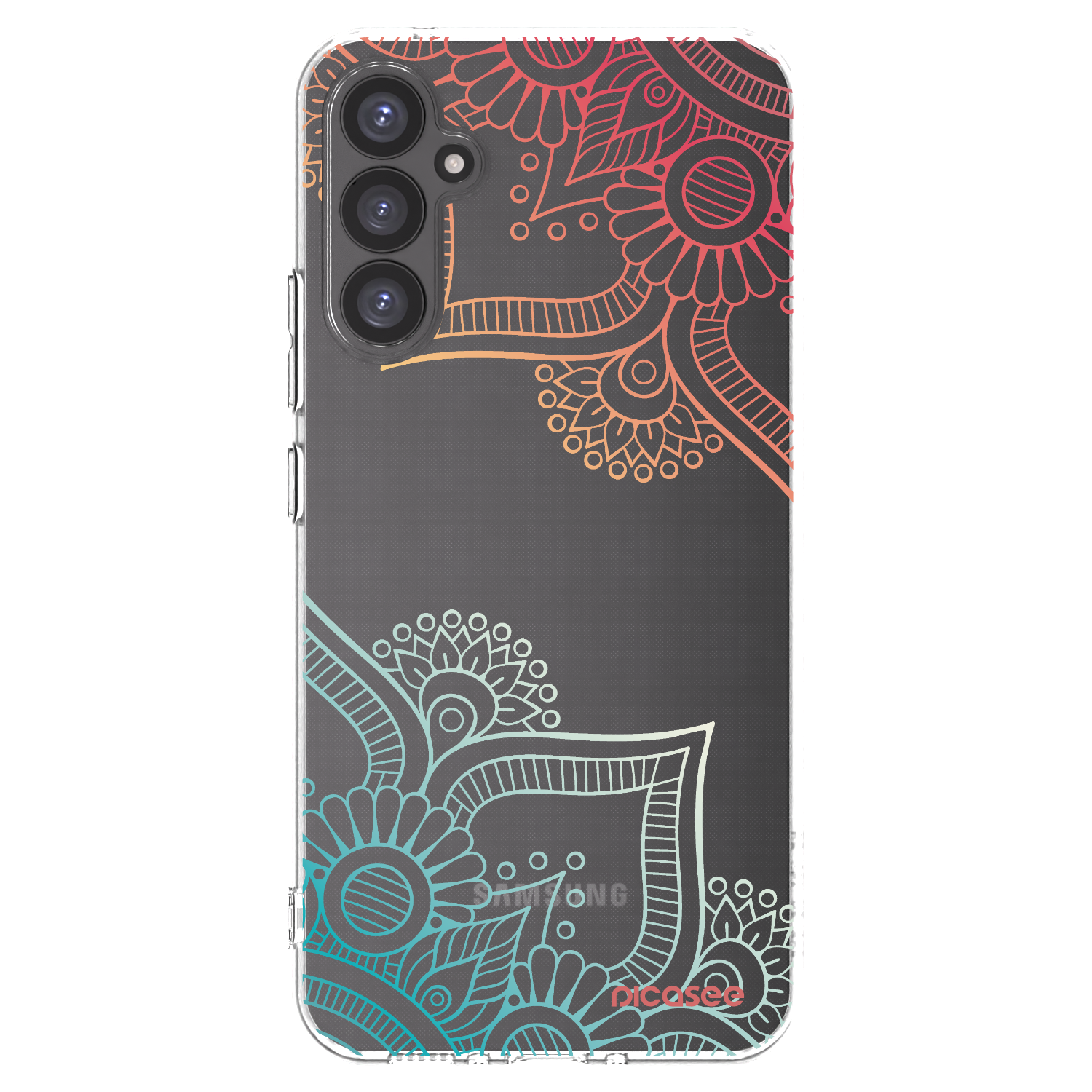 Picasee husă transparentă din silicon pentru Samsung Galaxy A34 5G A346B - Flowers pattern