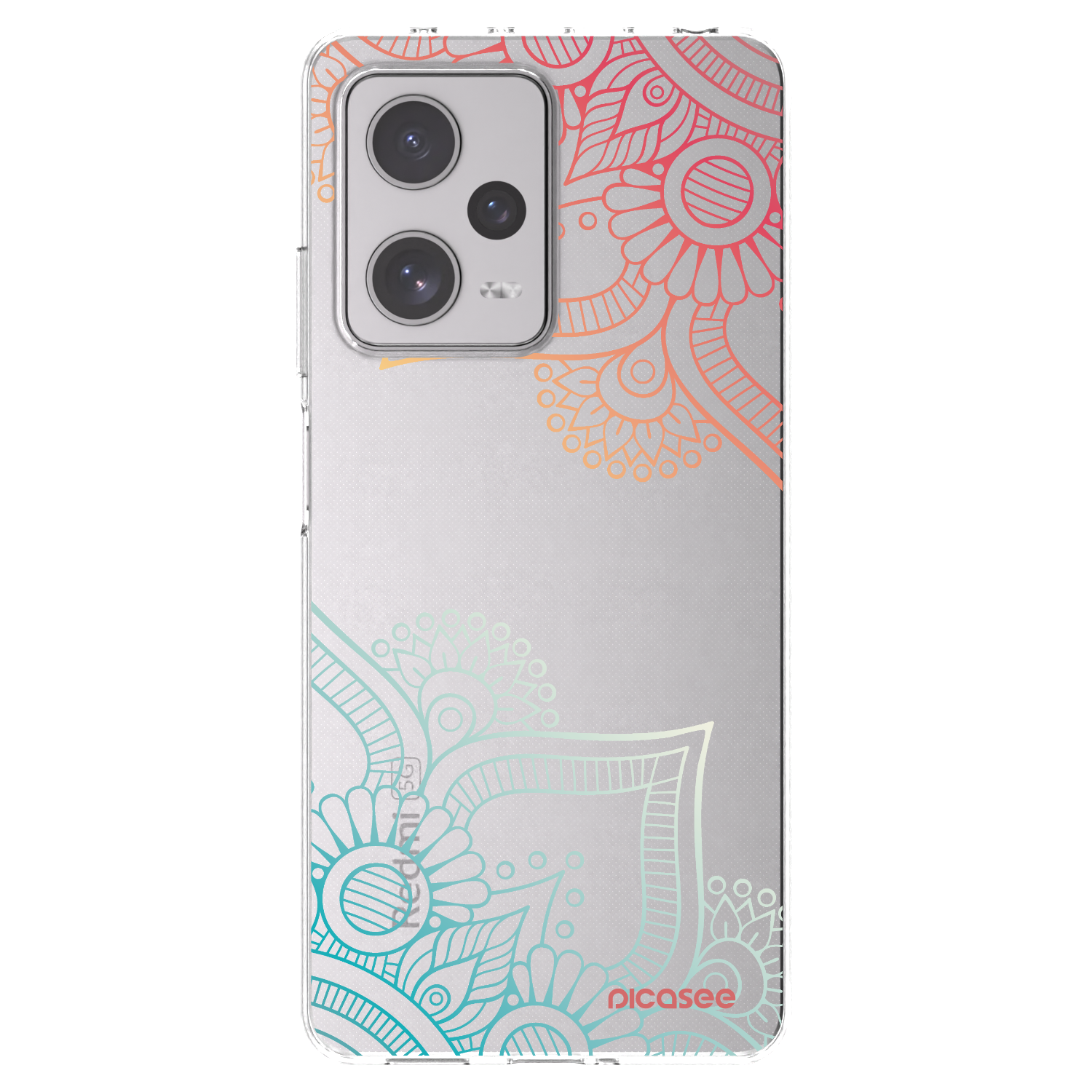 Picasee husă transparentă din silicon pentru Xiaomi Redmi Note 12 Pro+ 5G - Flowers pattern