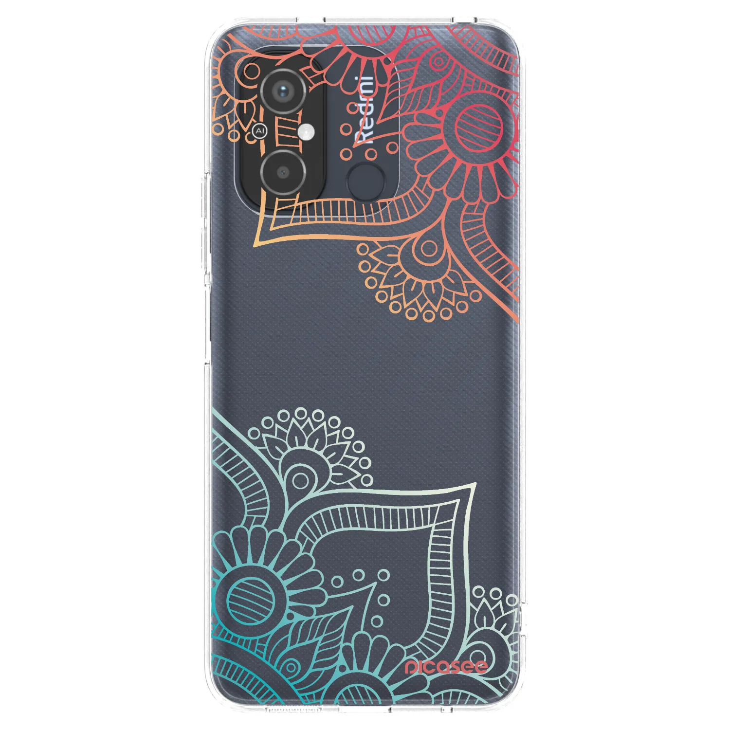 Picasee husă transparentă din silicon pentru Xiaomi Redmi 12C - Flowers pattern