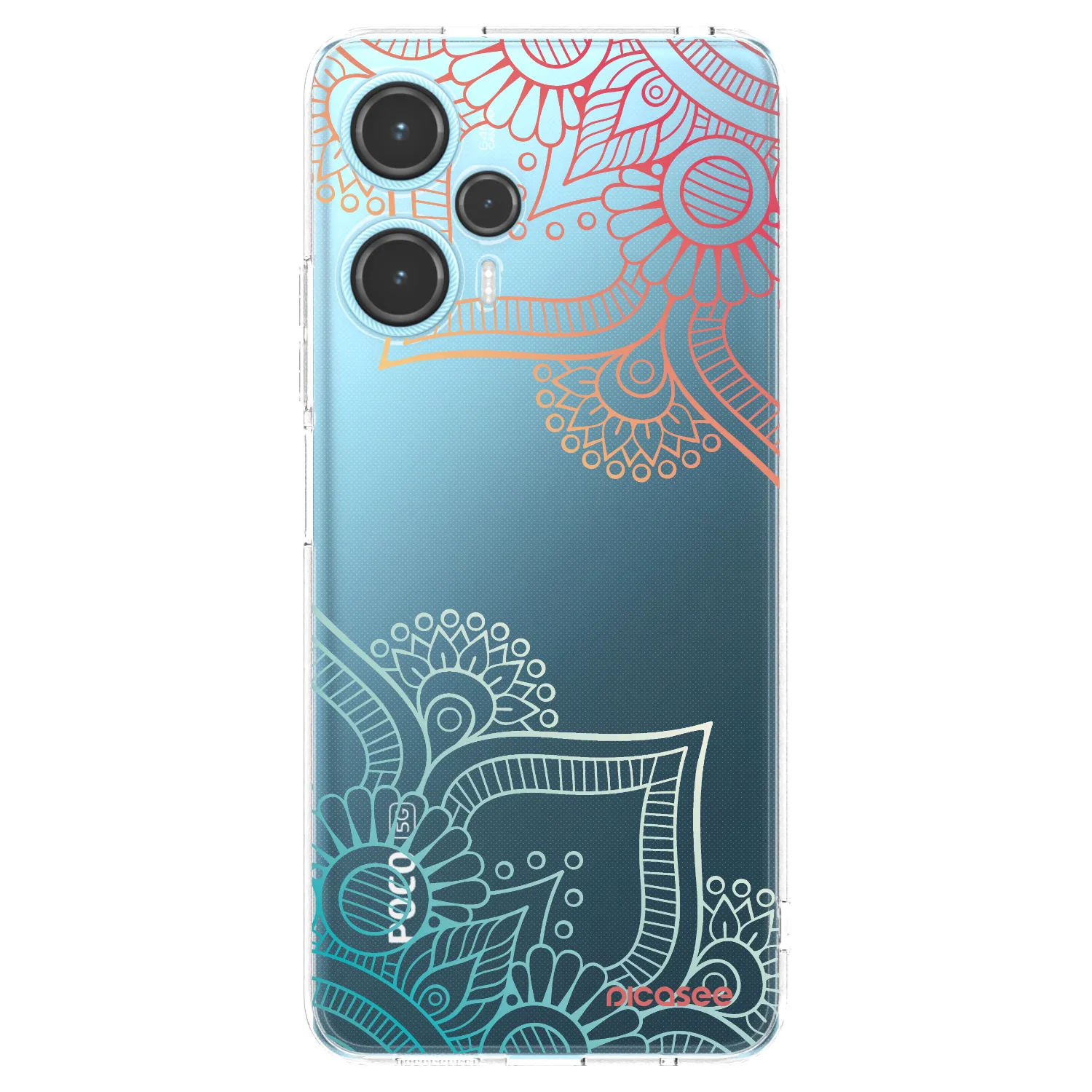 Picasee husă transparentă din silicon pentru Xiaomi Poco F5 - Flowers pattern