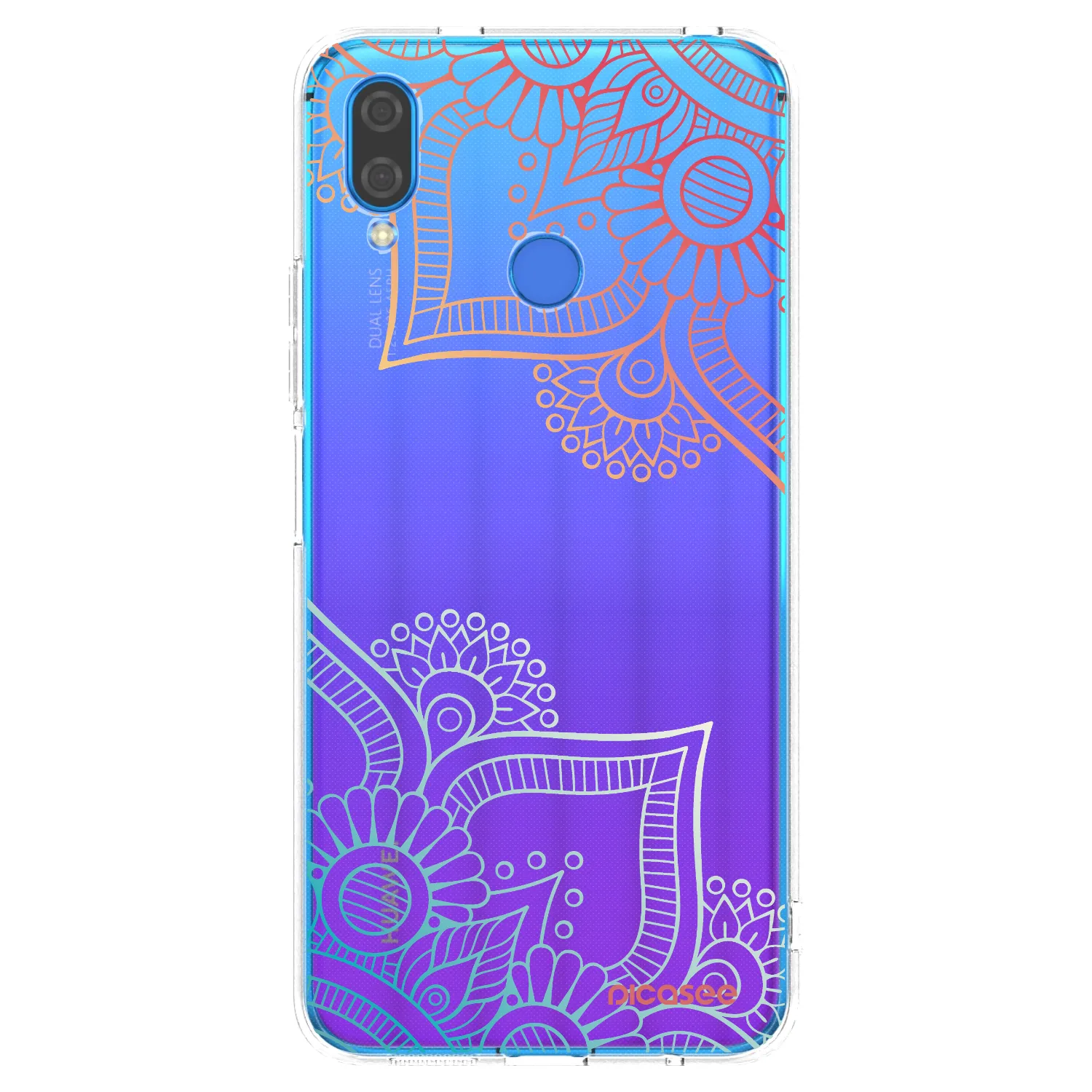 Picasee husă transparentă din silicon pentru Huawei Nova 3i - Flowers pattern