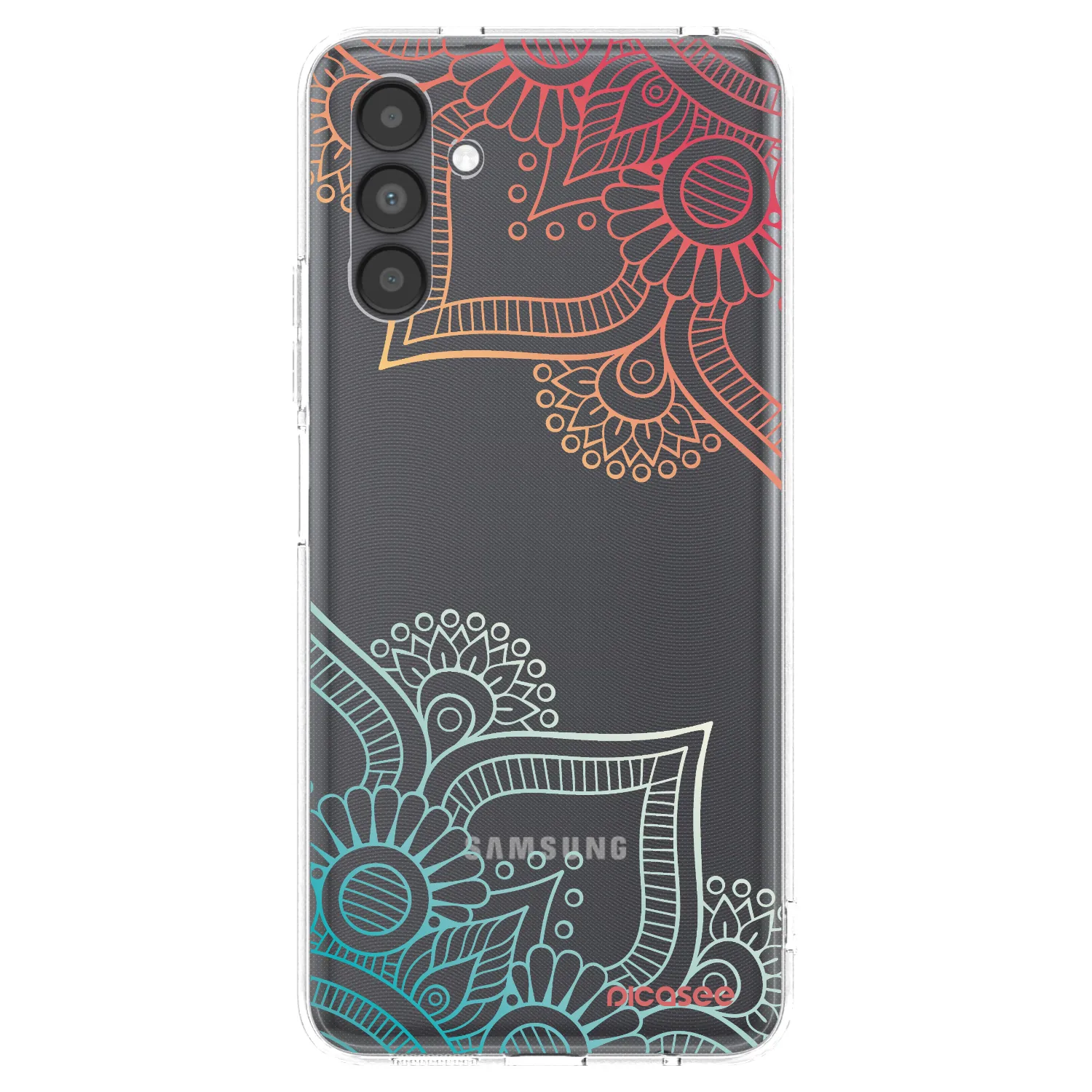 Picasee husă transparentă din silicon pentru Samsung Galaxy A04s A047F - Flowers pattern