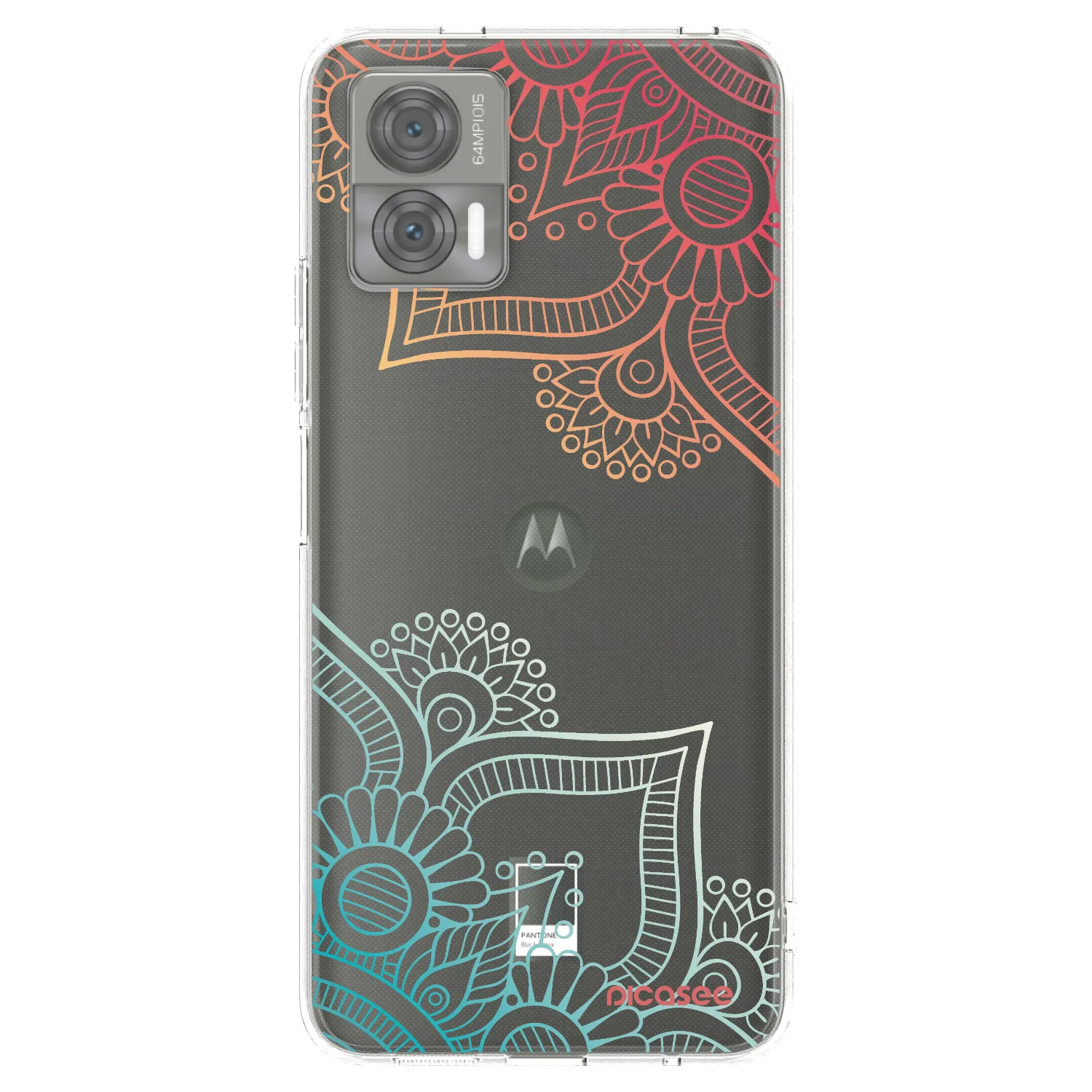Picasee husă transparentă din silicon pentru Motorola Edge 30 Neo - Flowers pattern