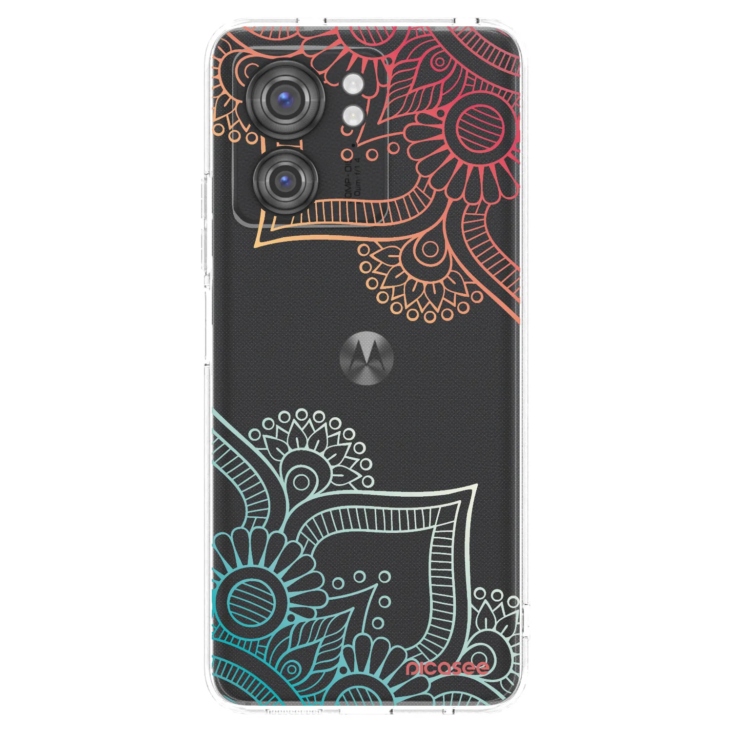 Picasee husă transparentă din silicon pentru Motorola Edge 40 - Flowers pattern