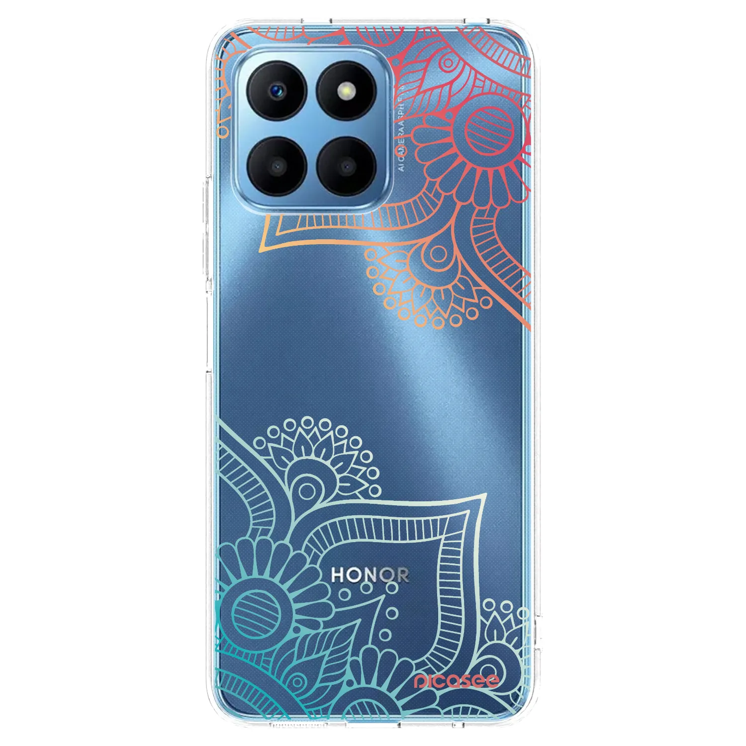 Picasee husă transparentă din silicon pentru Honor 70 Lite - Flowers pattern