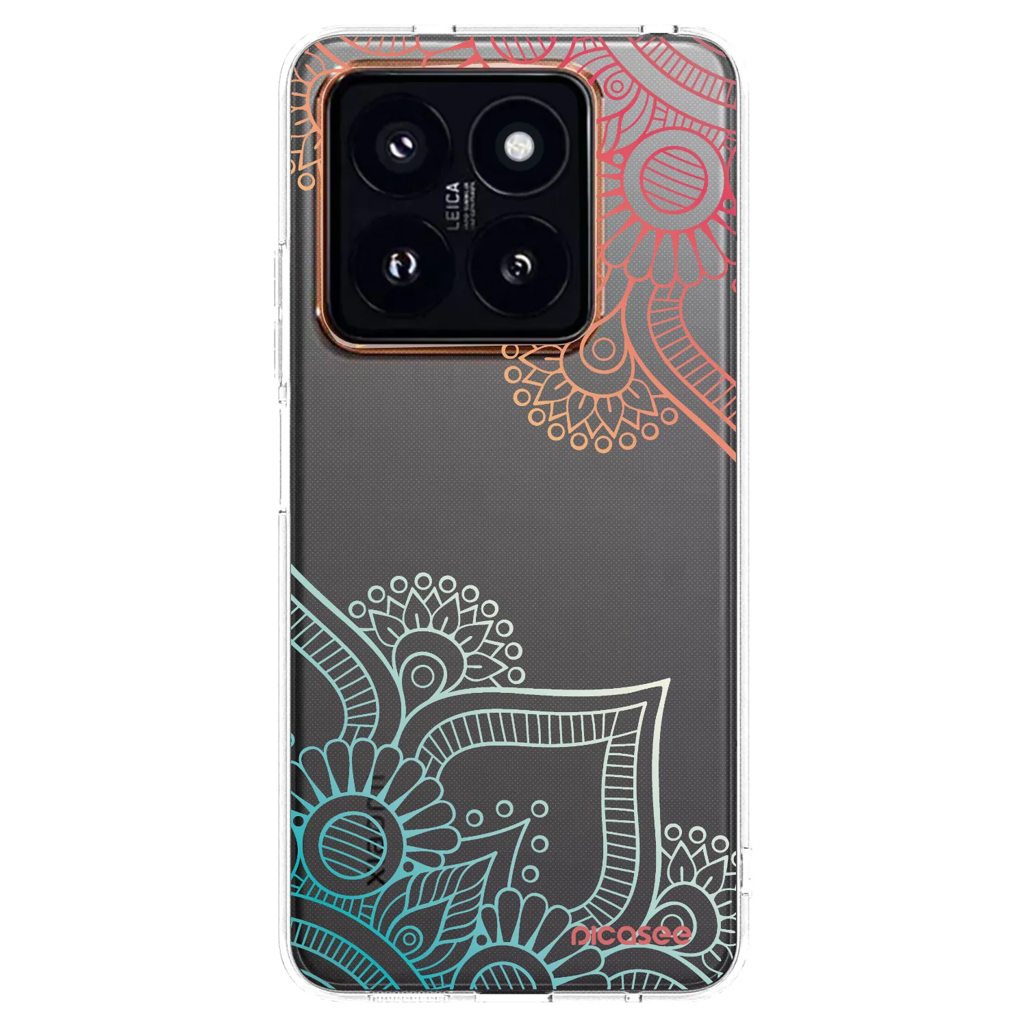 Picasee husă transparentă din silicon pentru Xiaomi 14 Pro - Flowers pattern