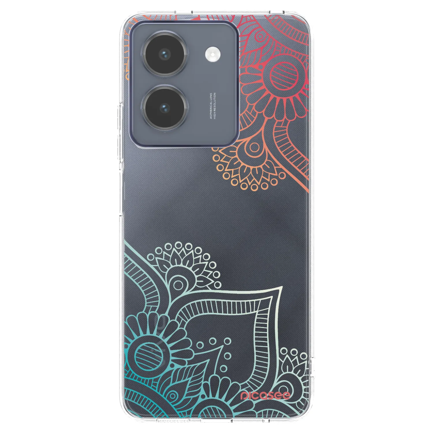 Picasee husă transparentă din silicon pentru Vivo Y36 4G - Flowers pattern