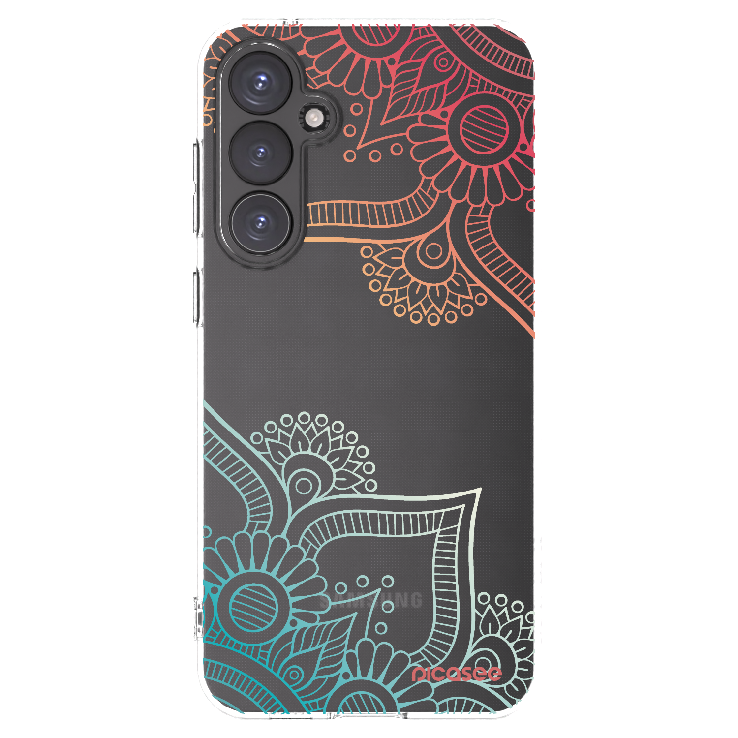 Picasee husă transparentă din silicon pentru Samsung Galaxy S23 FE S711B - Flowers pattern