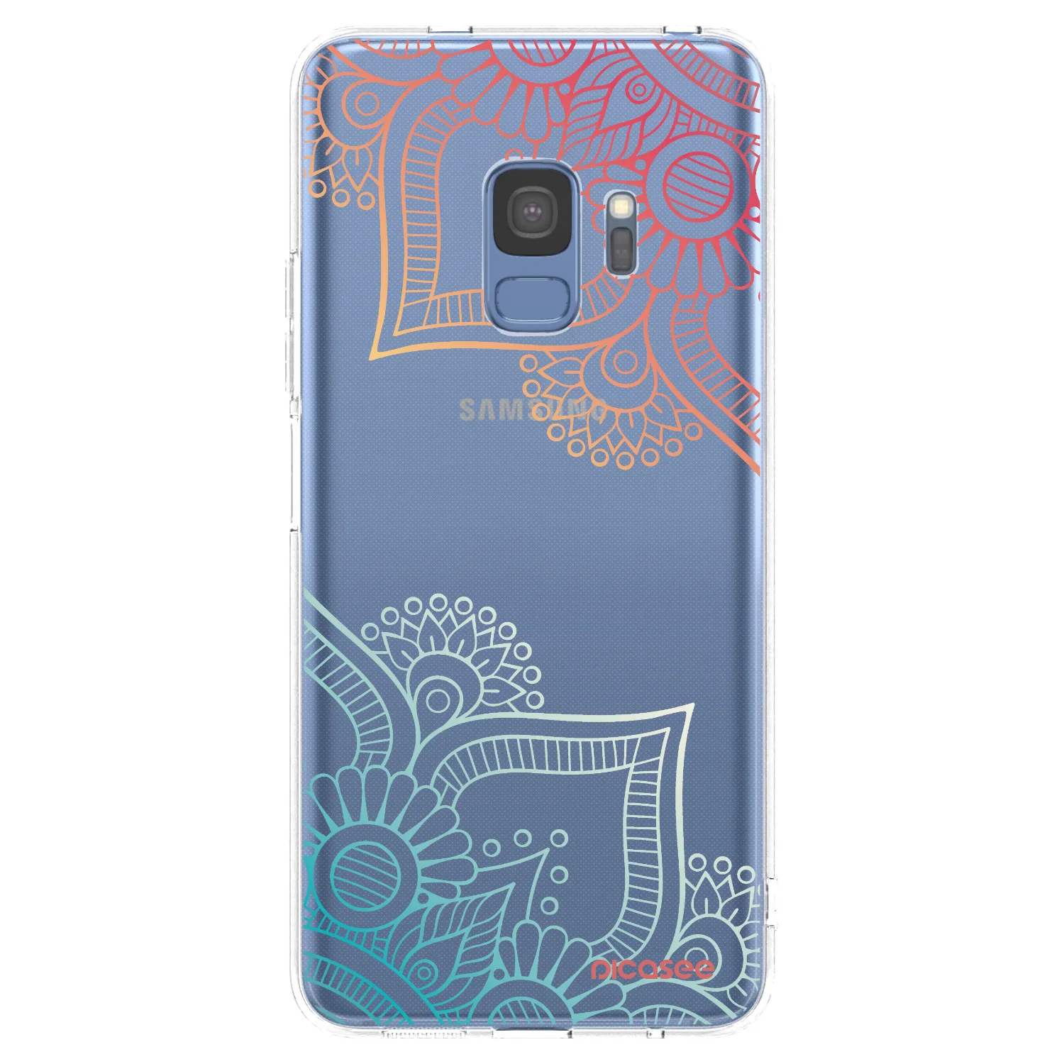 Picasee husă transparentă din silicon pentru Samsung Galaxy S9 G960F - Flowers pattern