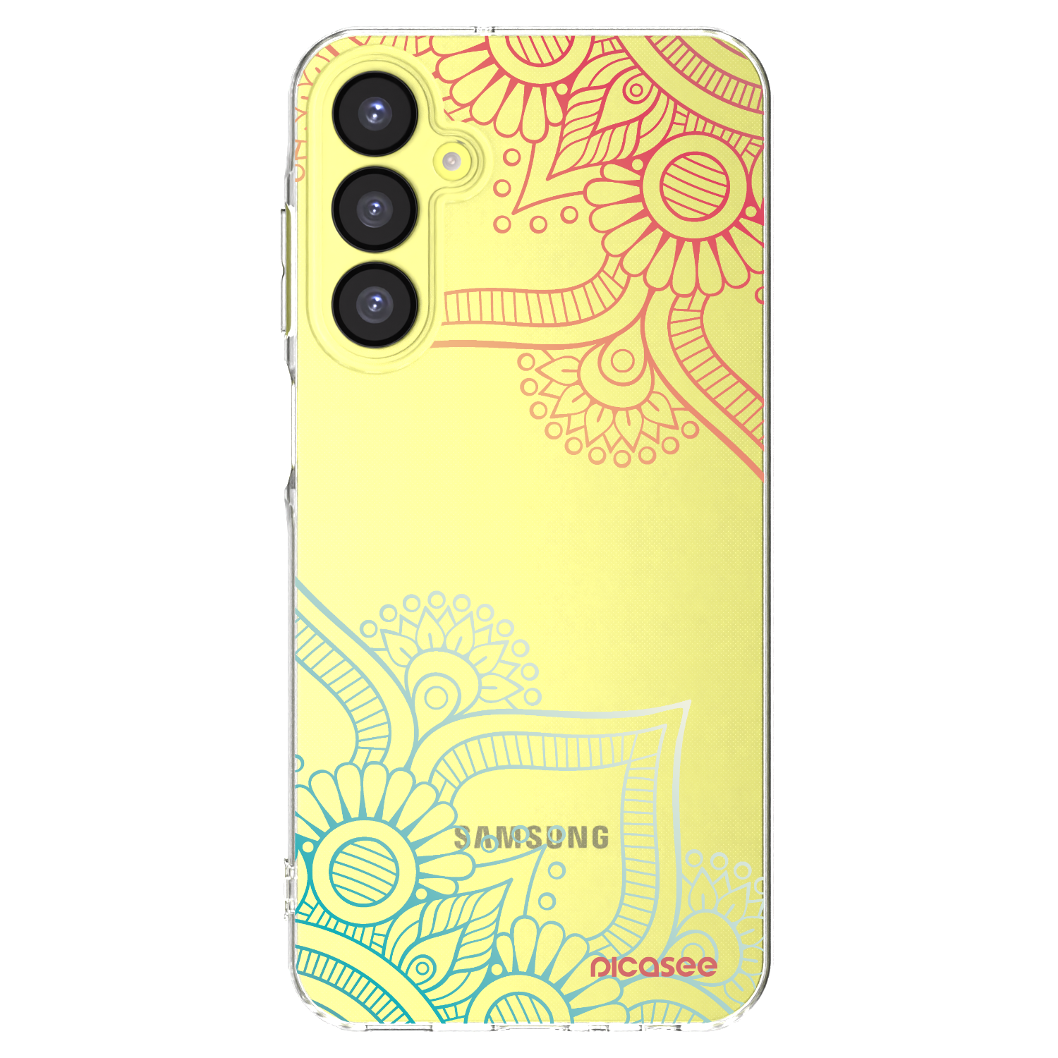 Picasee husă transparentă din silicon pentru Samsung Galaxy A25 A256B 5G - Flowers pattern