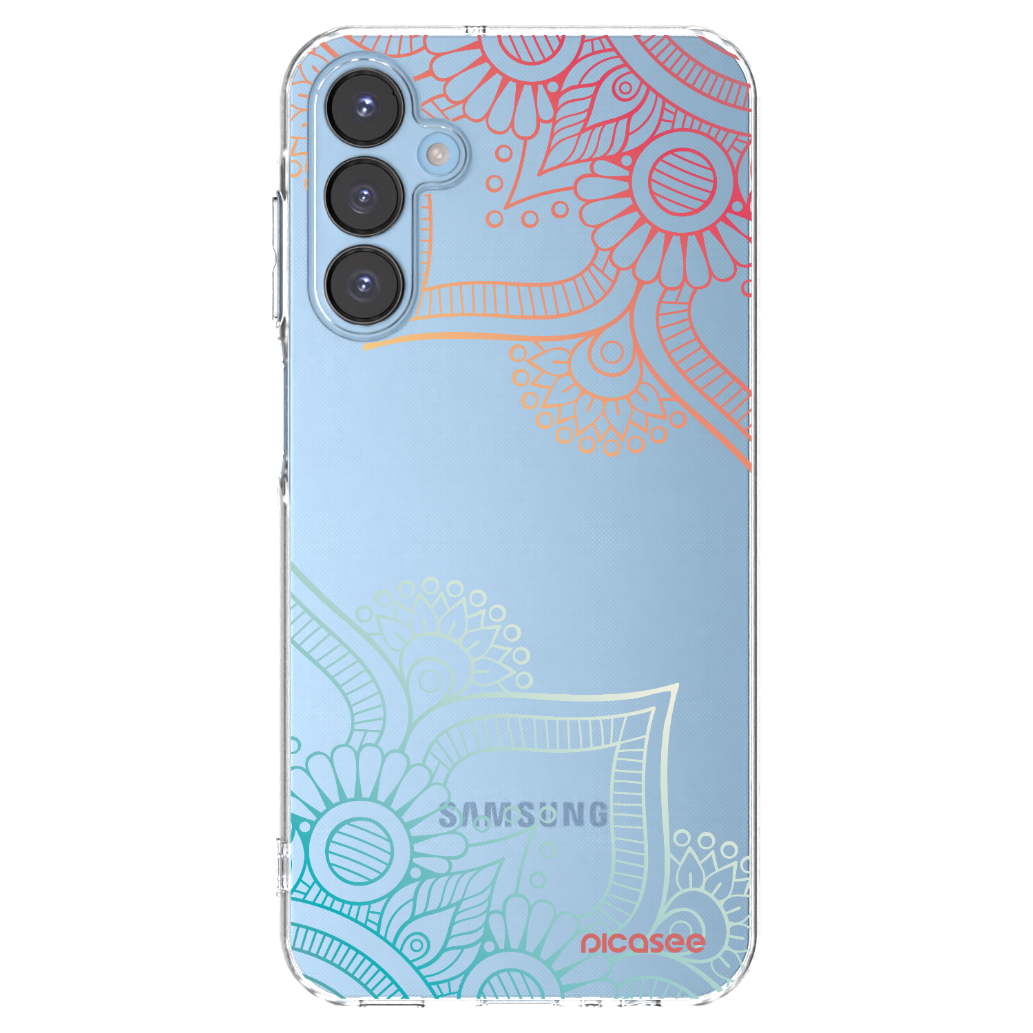 Picasee husă transparentă din silicon pentru Samsung Galaxy A15 A156B 5G - Flowers pattern