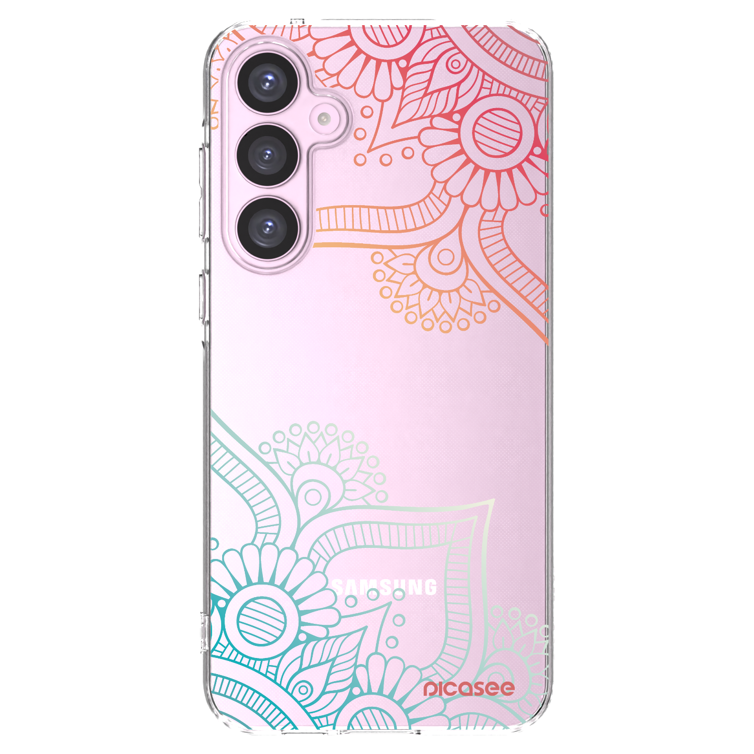 Picasee husă transparentă din silicon pentru Samsung Galaxy A55 5G A556B - Flowers pattern