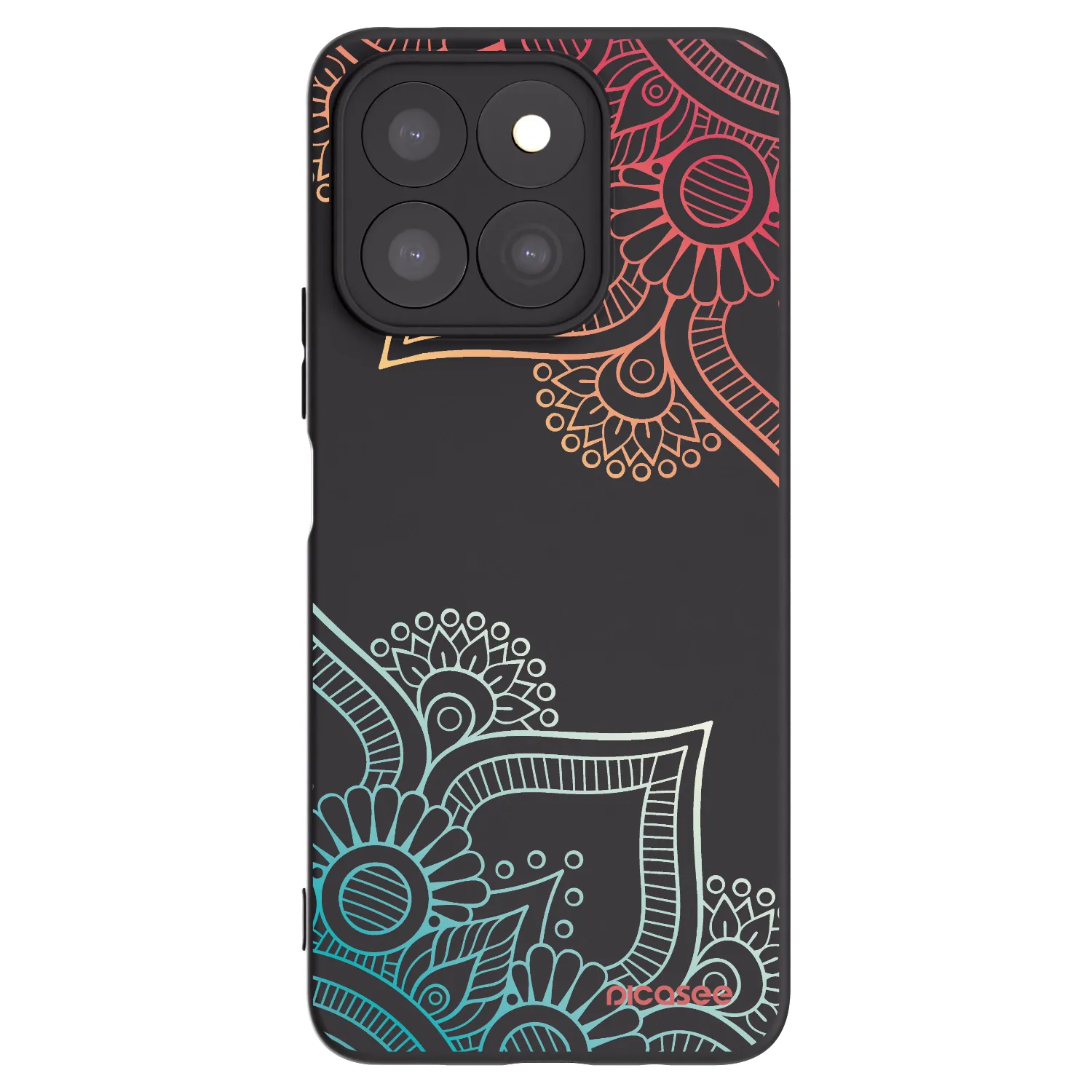 Picasee husă neagră din silicon pentru Honor X8b - Flowers pattern
