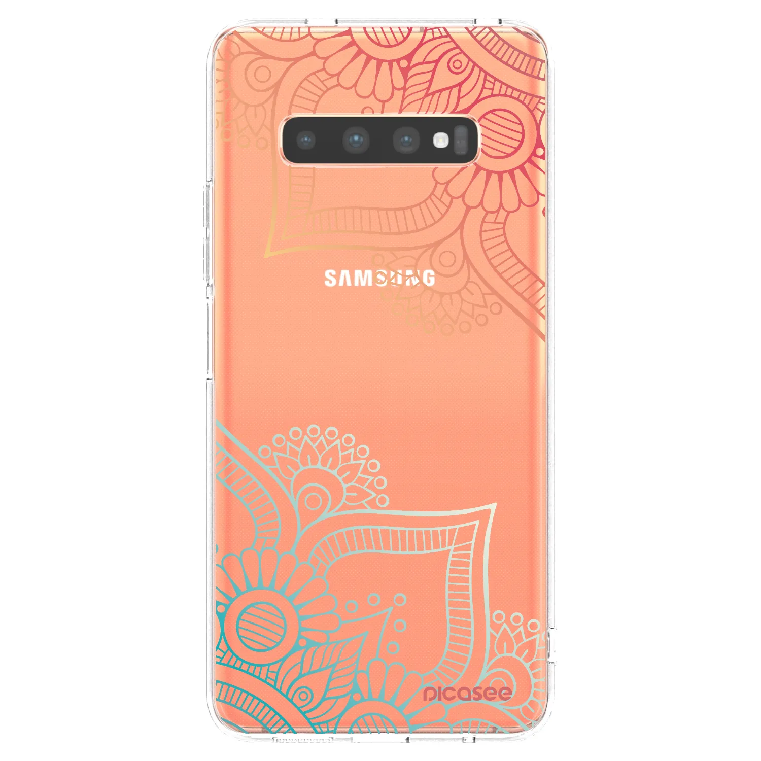 Picasee husă transparentă din silicon pentru Samsung Galaxy S10 Plus G975 - Flowers pattern