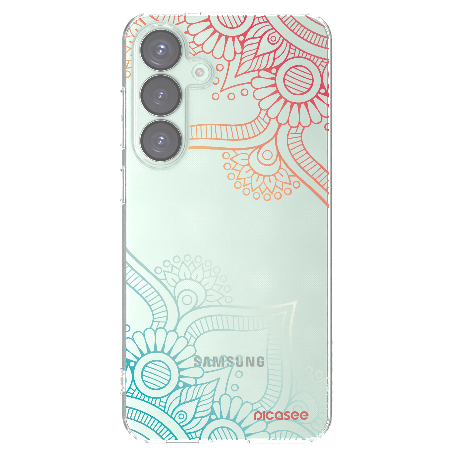 Picasee husă transparentă din silicon pentru Samsung Galaxy S25+ 5G - Flowers pattern