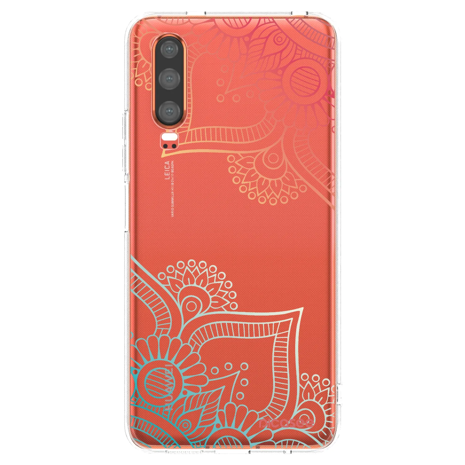 Picasee husă transparentă din silicon pentru Huawei P30 - Flowers pattern