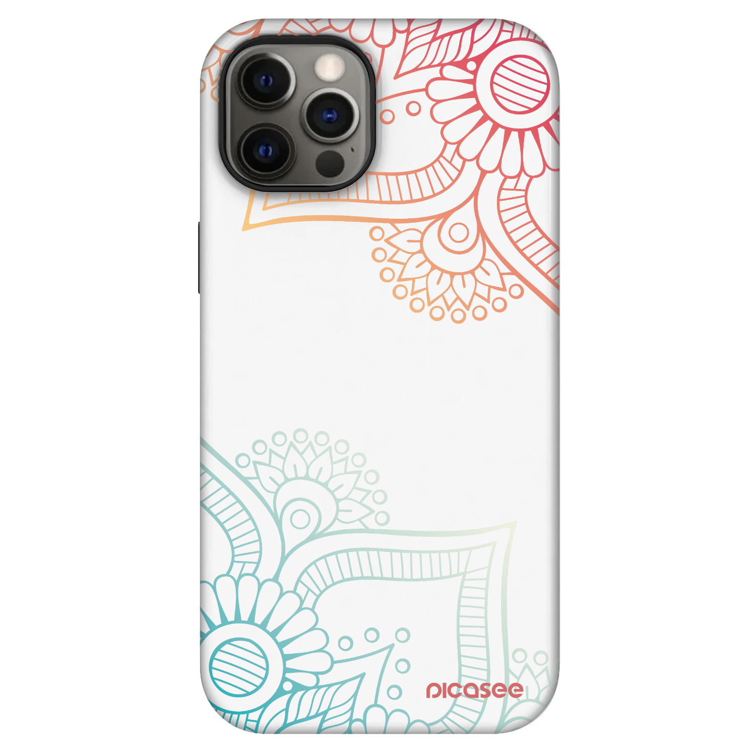 Picasee Fashion Case MagSafe pentru Apple iPhone 12 - Flowers pattern