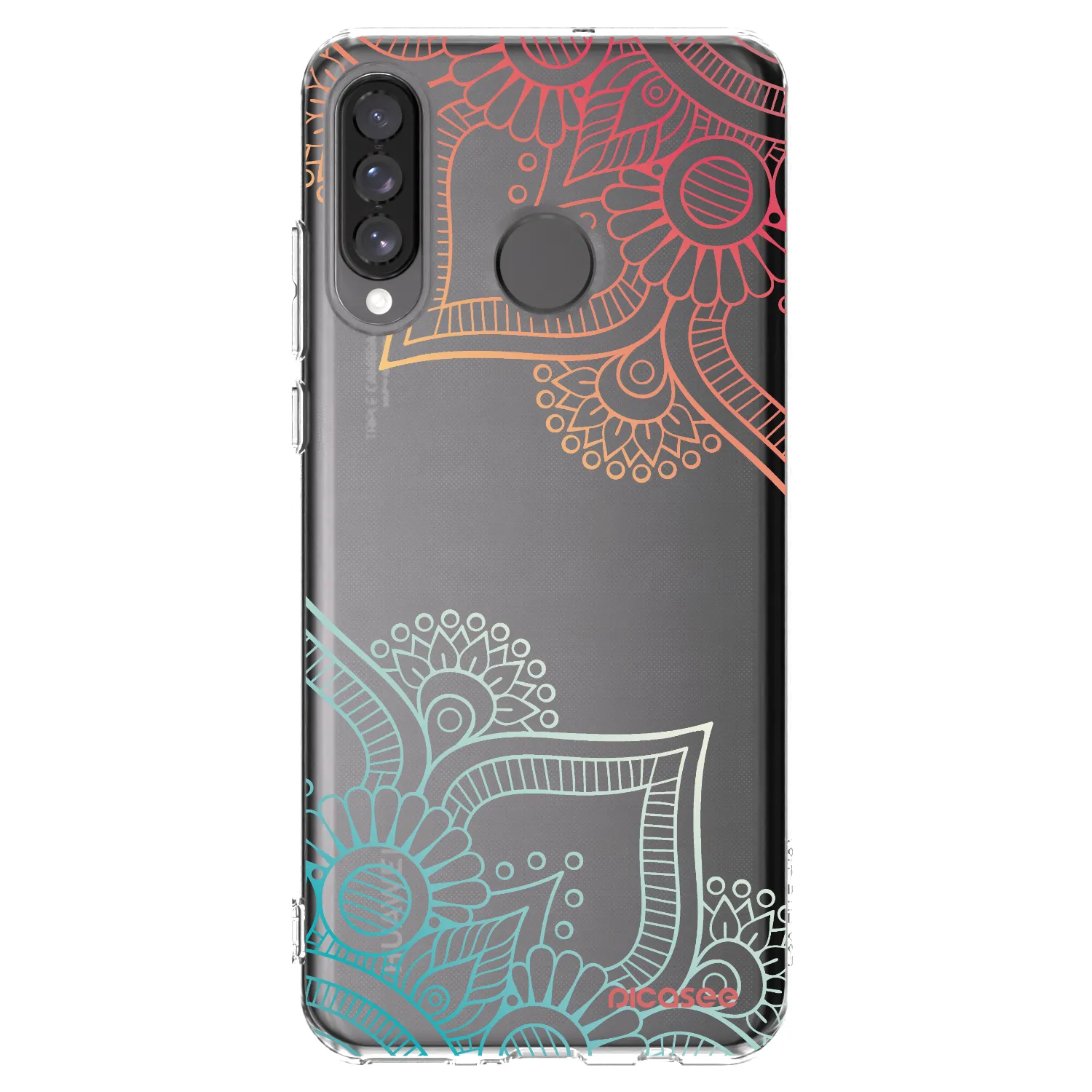 Picasee husă transparentă din silicon pentru Huawei P30 Lite - Flowers pattern