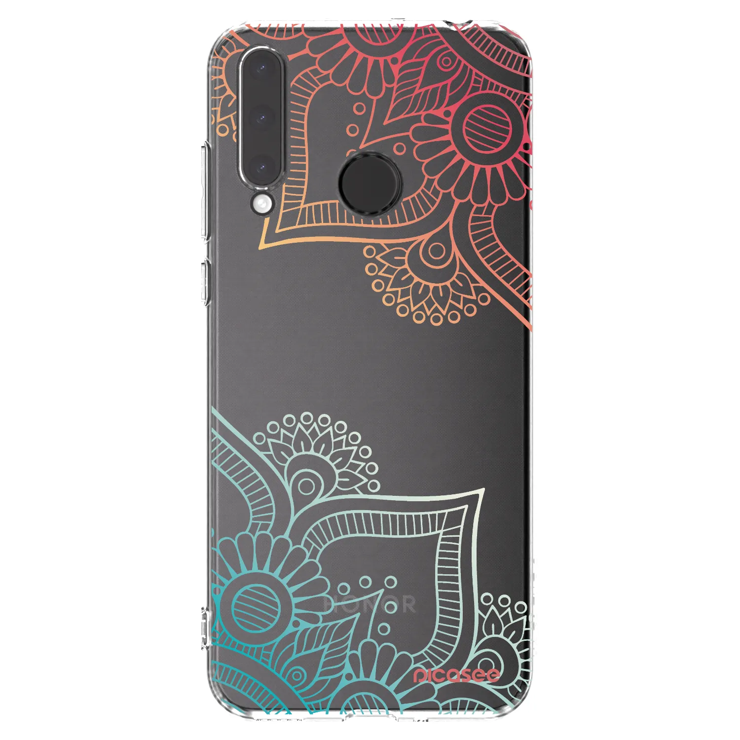 Picasee husă transparentă din silicon pentru Honor 20 Lite - Flowers pattern