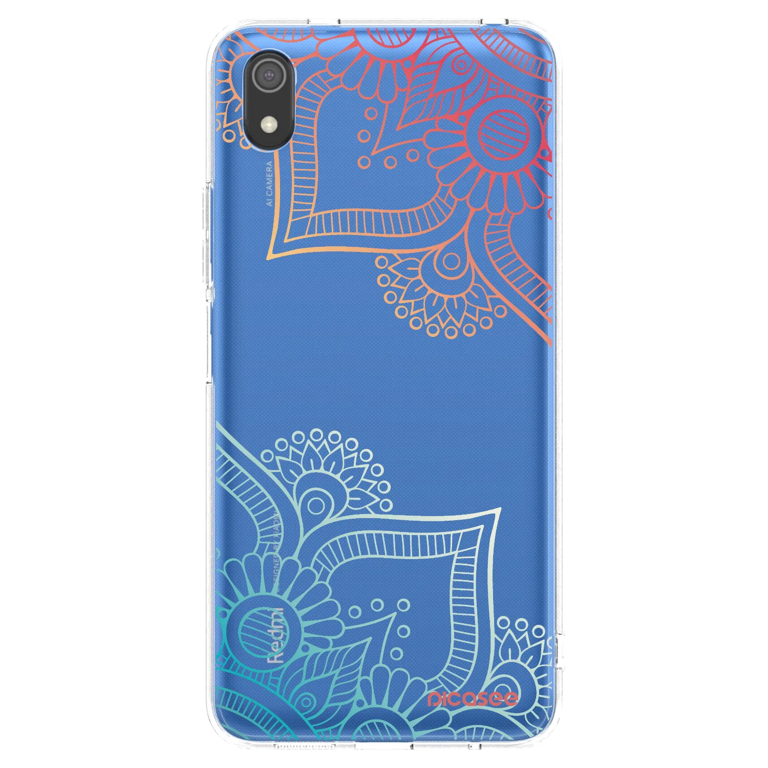 Picasee husă transparentă din silicon pentru Xiaomi Redmi 7A - Flowers pattern