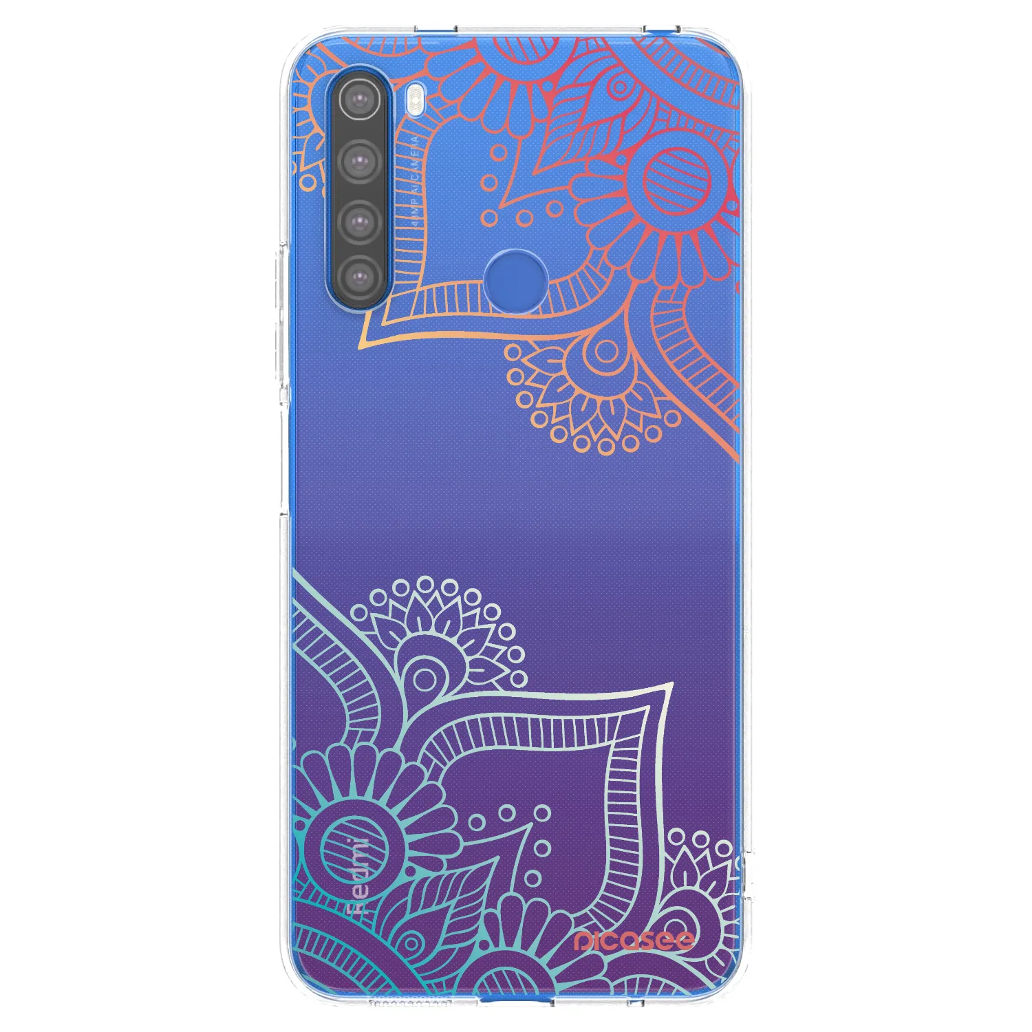 Picasee husă transparentă din silicon pentru Xiaomi Redmi Note 8T - Flowers pattern
