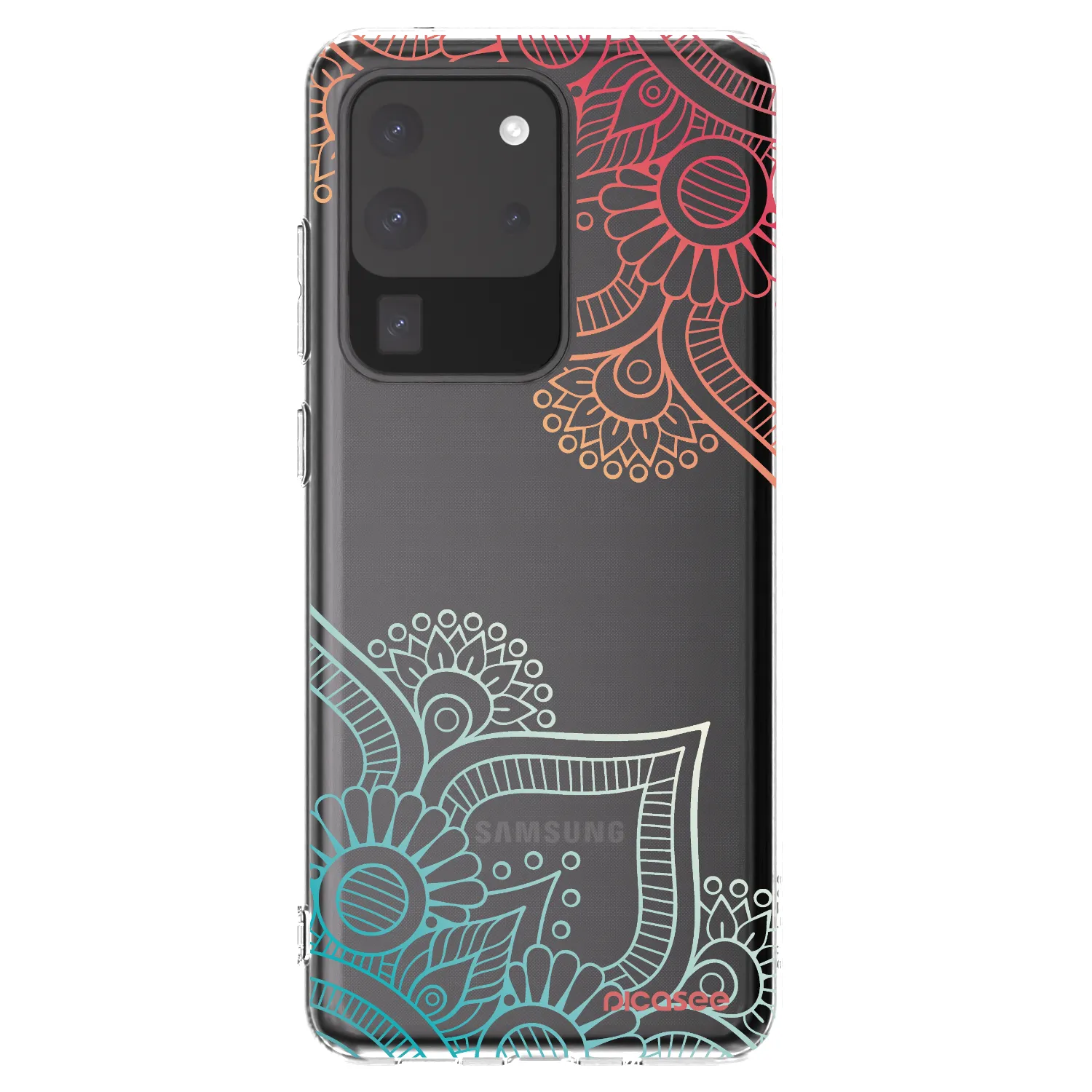 Picasee husă transparentă din silicon pentru Samsung Galaxy S20 Ultra 5G G988F - Flowers pattern