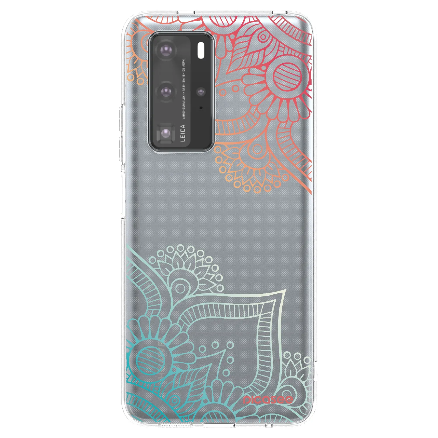 Picasee husă transparentă din silicon pentru Huawei P40 Pro - Flowers pattern