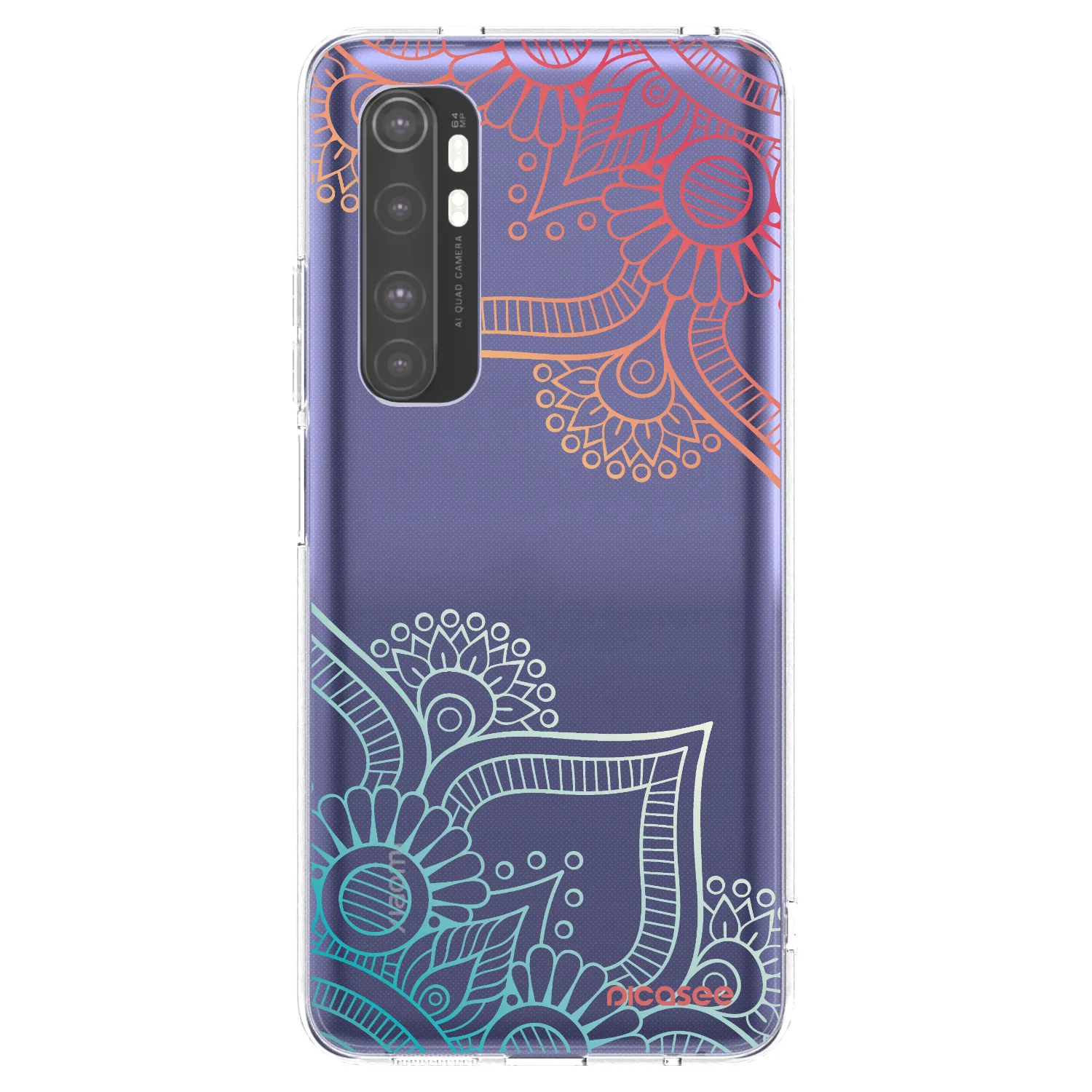 Picasee husă transparentă din silicon pentru Xiaomi Mi Note 10 Lite - Flowers pattern