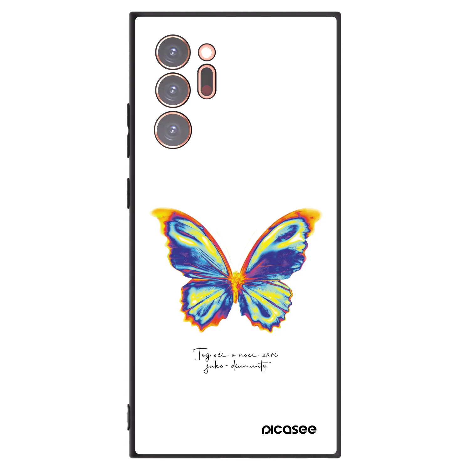 Picasee husă neagră din silicon pentru Samsung Galaxy Note 20 Ultra - Diamanty White