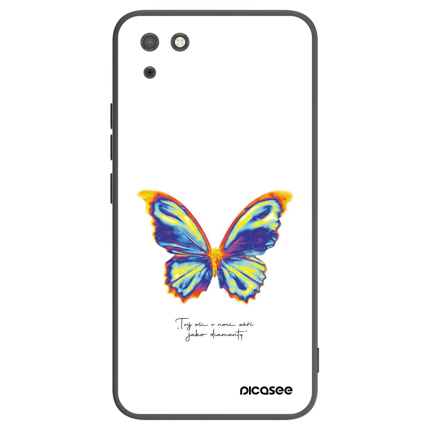 Picasee husă neagră din silicon pentru Huawei Y5P - Diamanty White