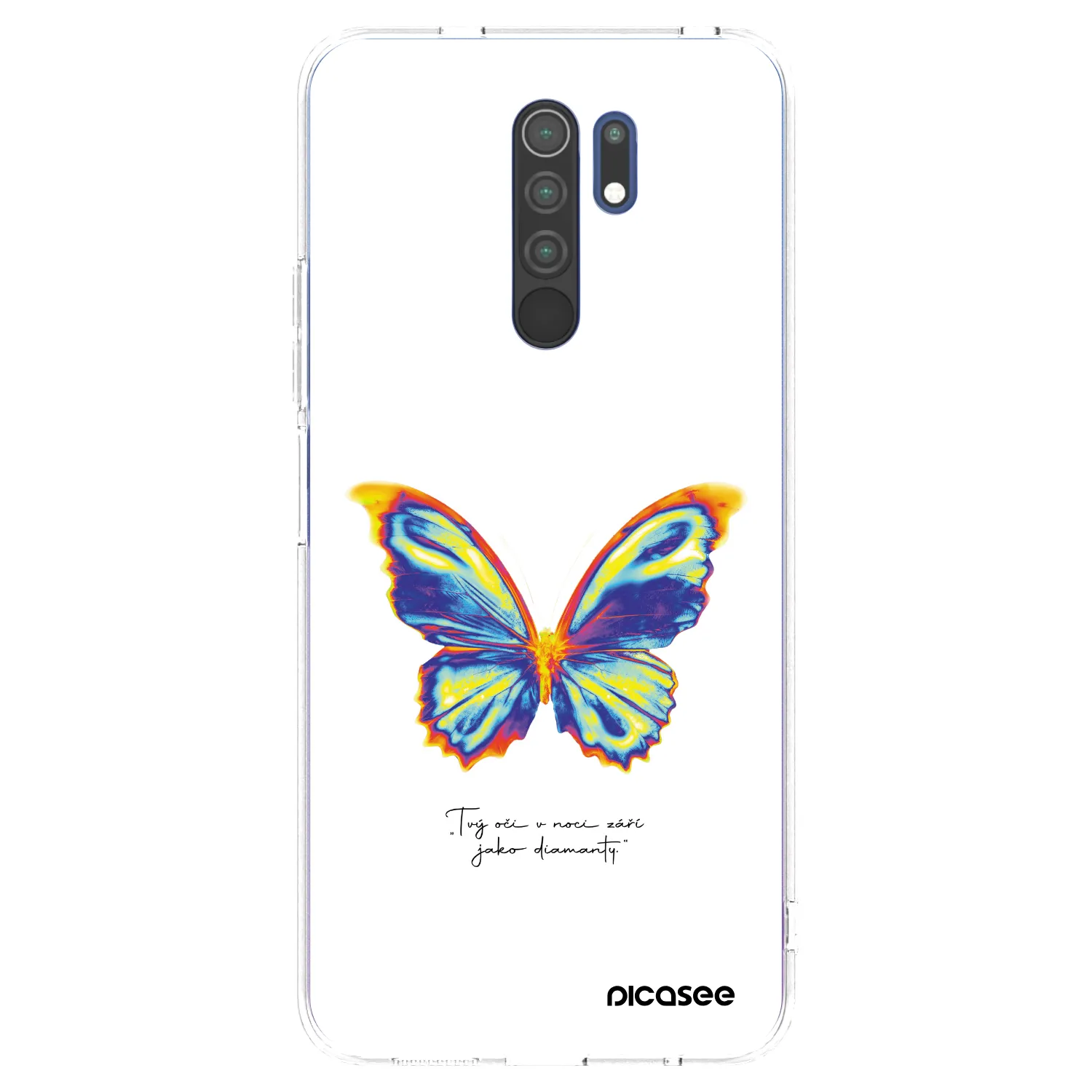 Picasee husă transparentă din silicon pentru Xiaomi Redmi 9 - Diamanty White