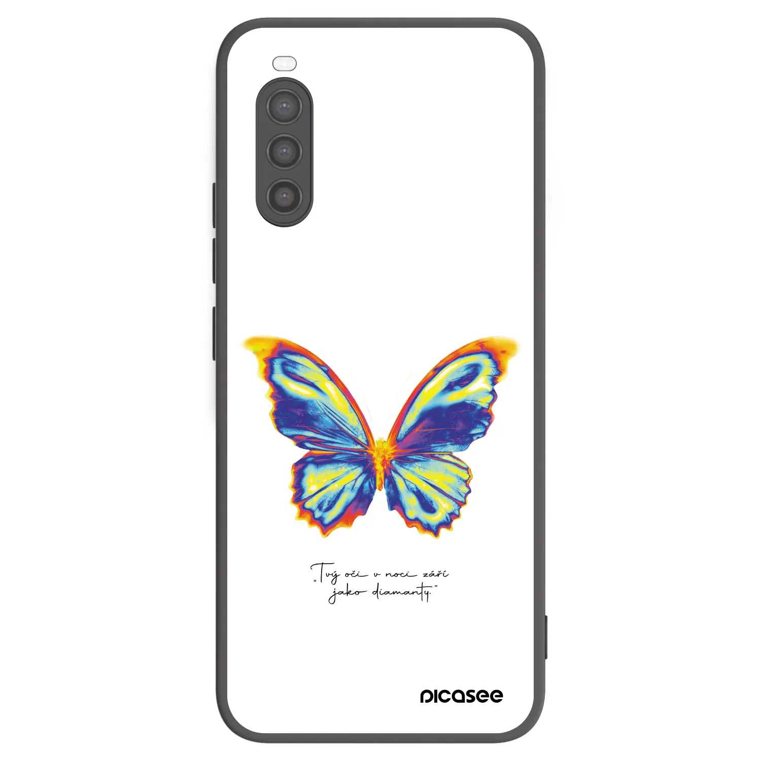 Picasee husă neagră din silicon pentru Sony Xperia 10 II - Diamanty White