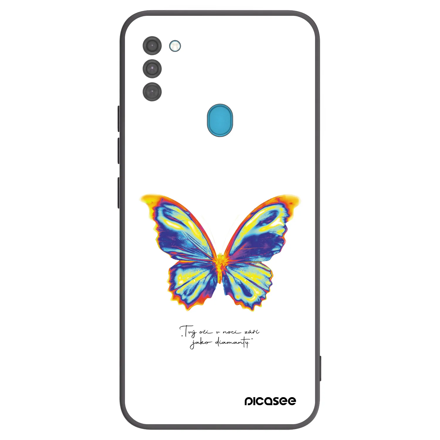 Picasee husă neagră din silicon pentru Samsung Galaxy M11 - Diamanty White