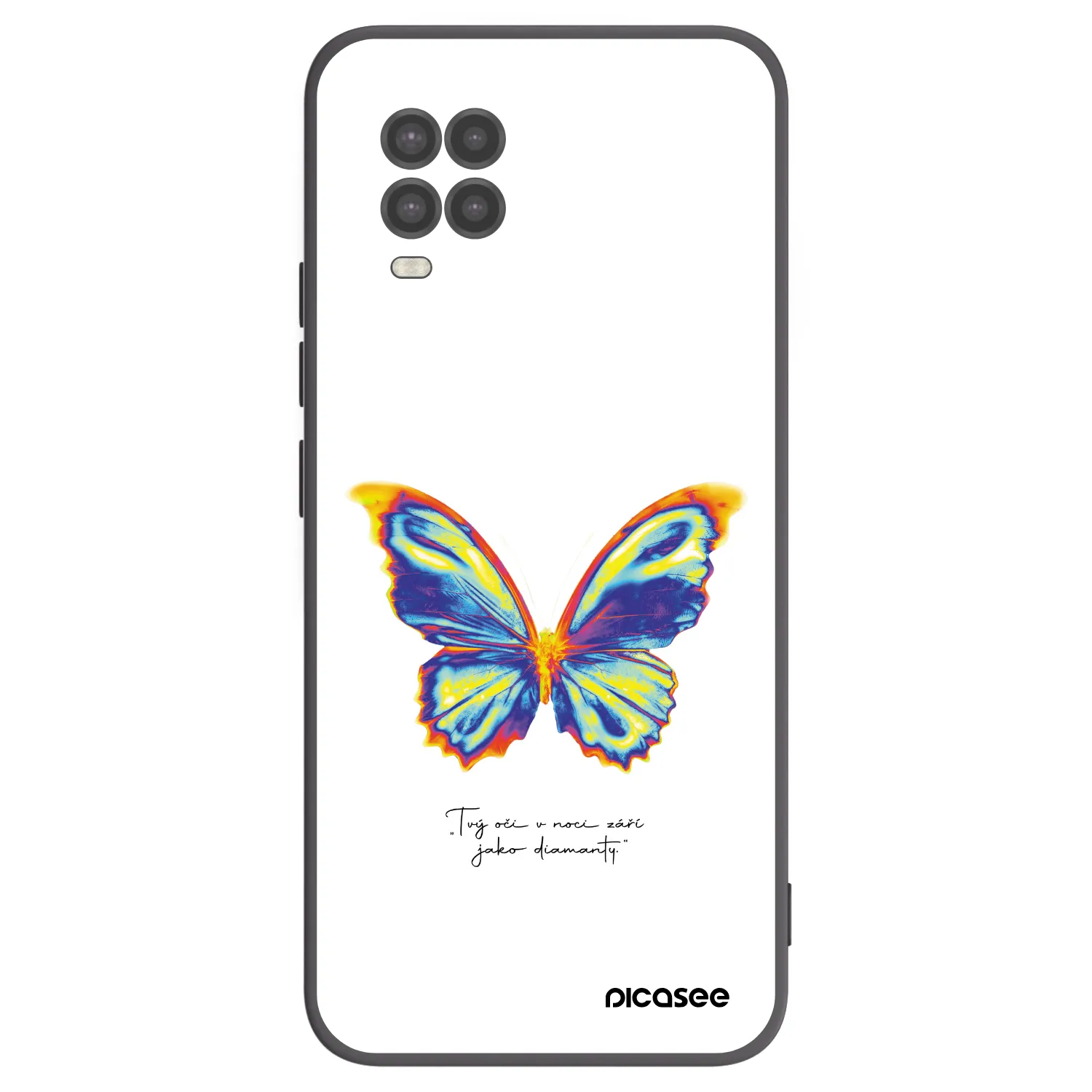 Picasee husă neagră din silicon pentru Xiaomi Mi 10 Lite - Diamanty White