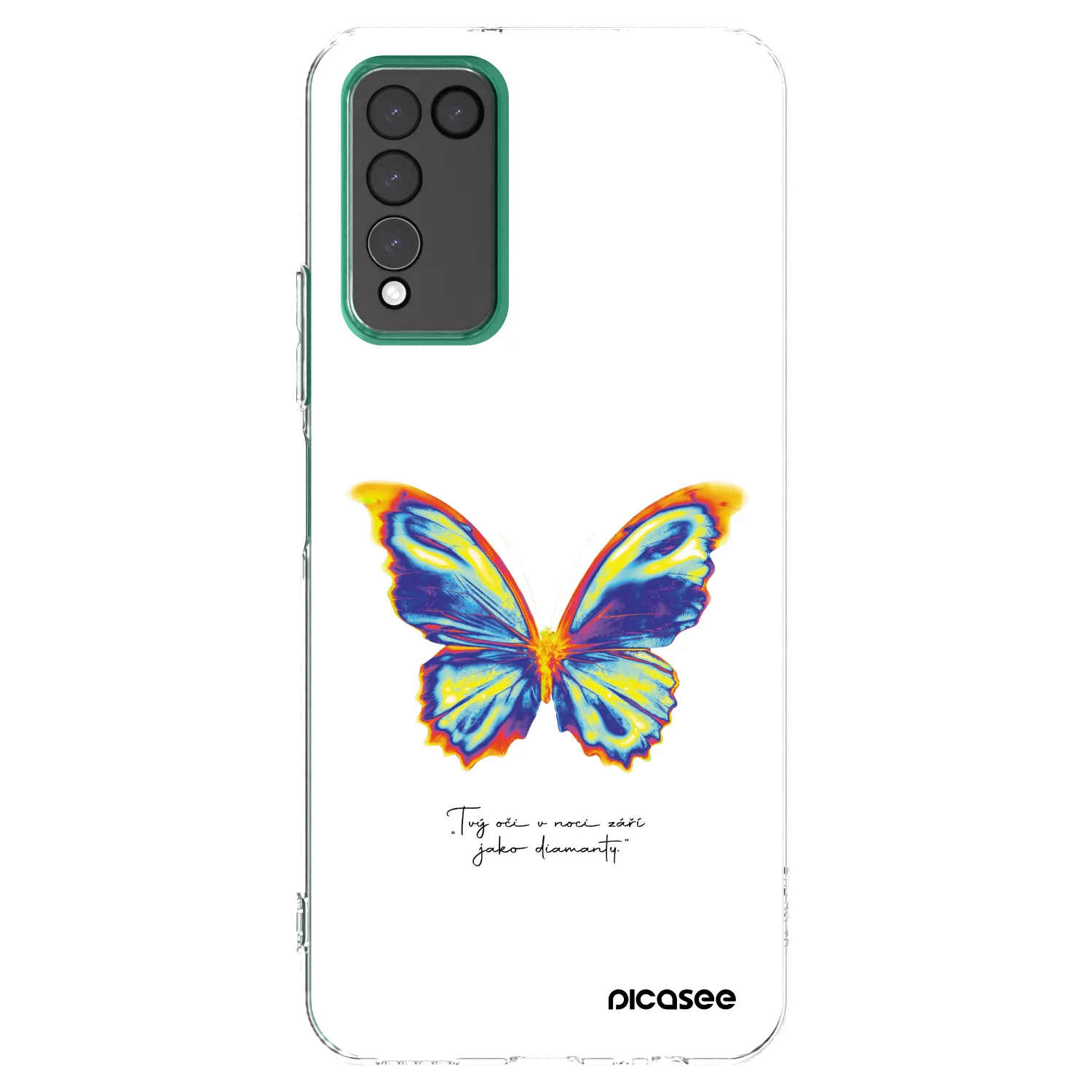 Picasee husă transparentă din silicon pentru Honor 10X Lite - Diamanty White