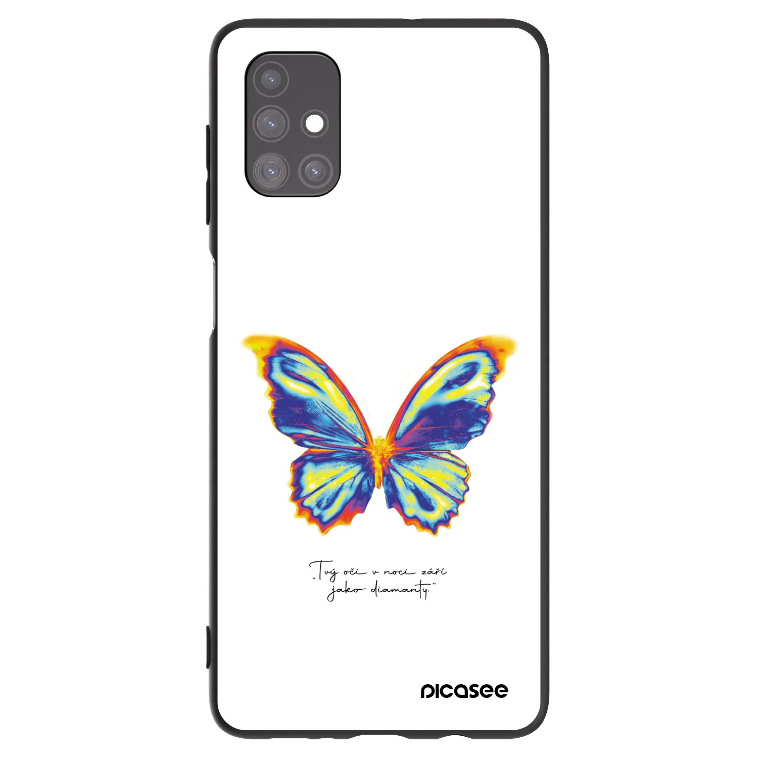Picasee husă neagră din silicon pentru Samsung Galaxy M51 M515F - Diamanty White