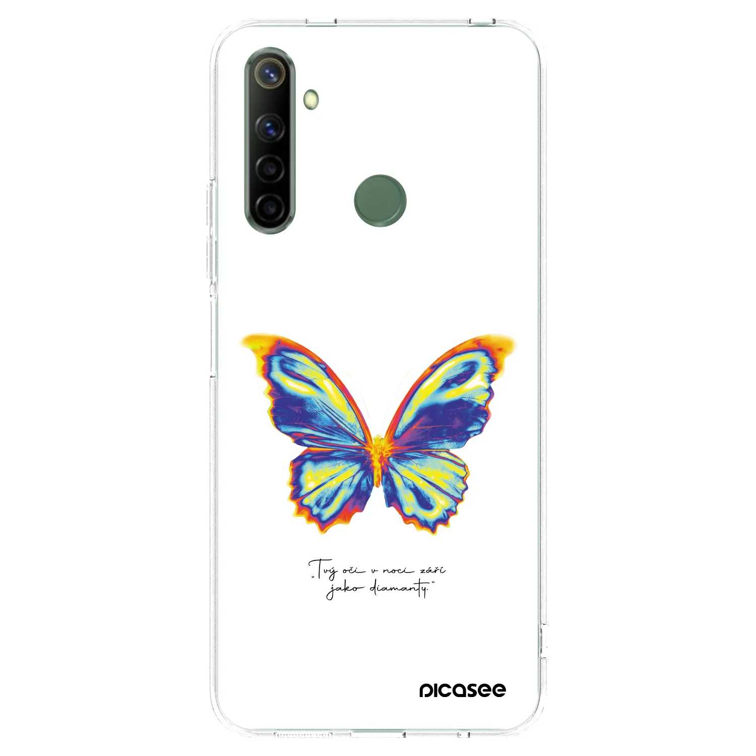 Picasee husă transparentă din silicon pentru Realme 6i - Diamanty White