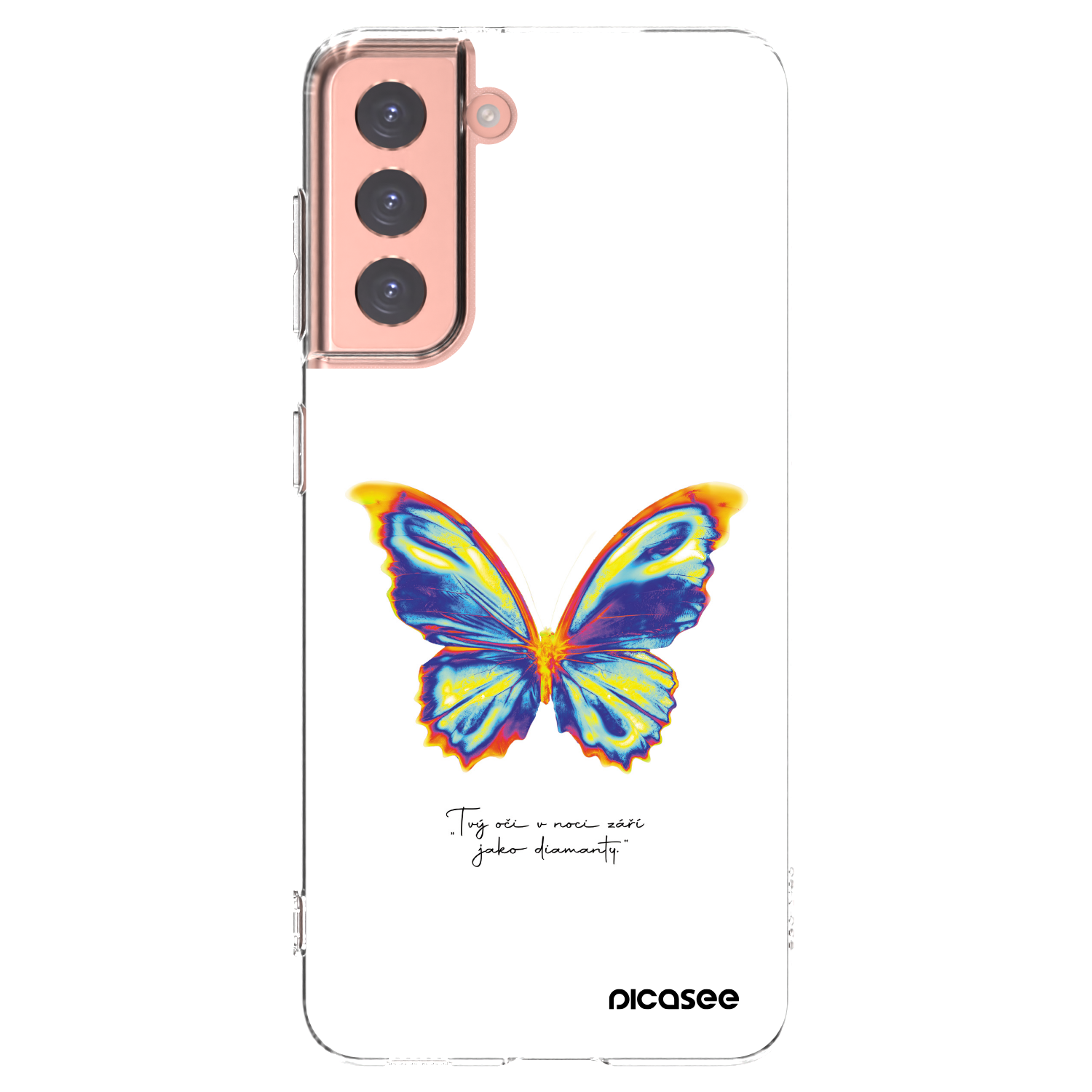 Picasee husă transparentă din silicon pentru Samsung Galaxy S21 5G G991B - Diamanty White